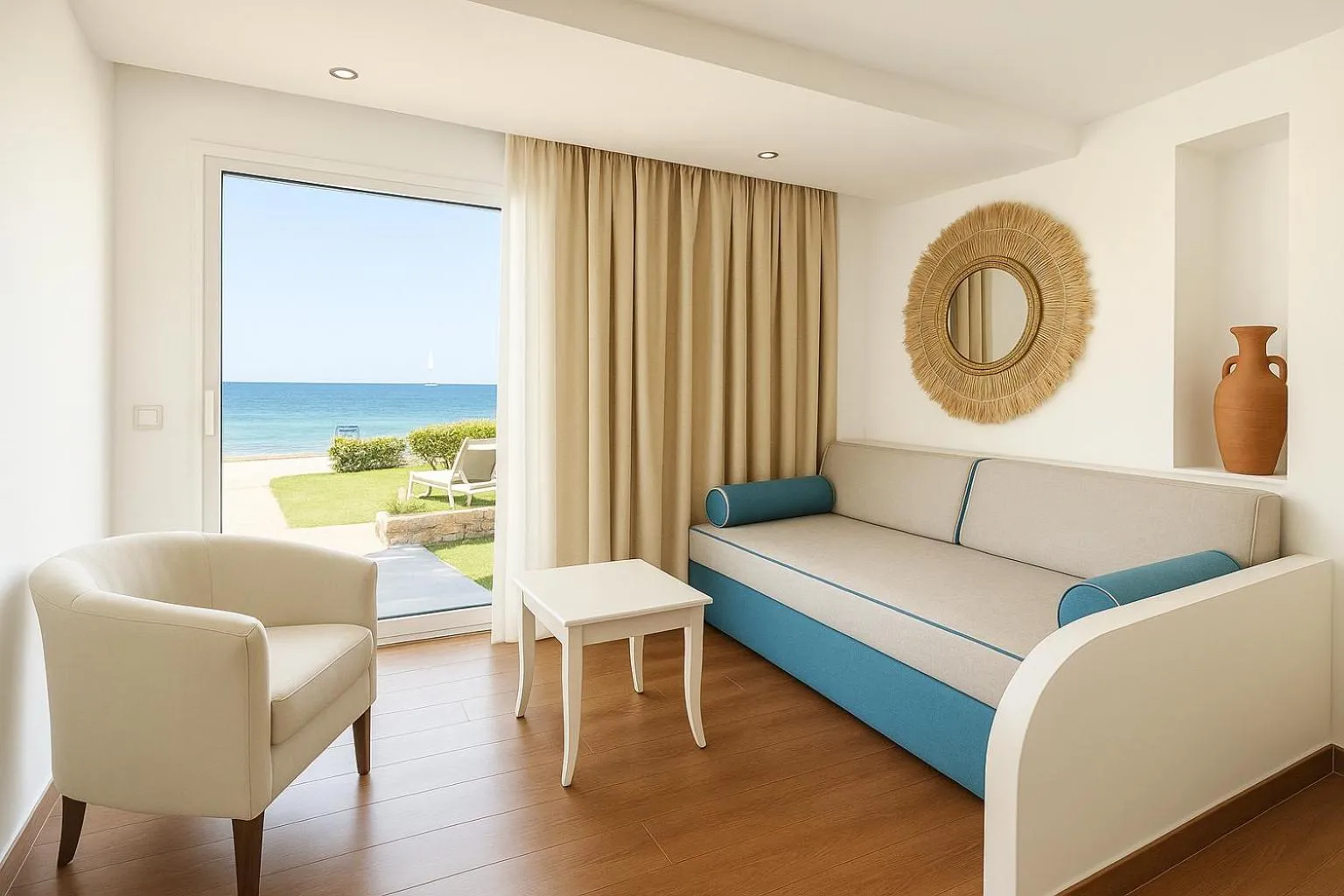 Living room in Alexander Beach Hotel & Village Resort