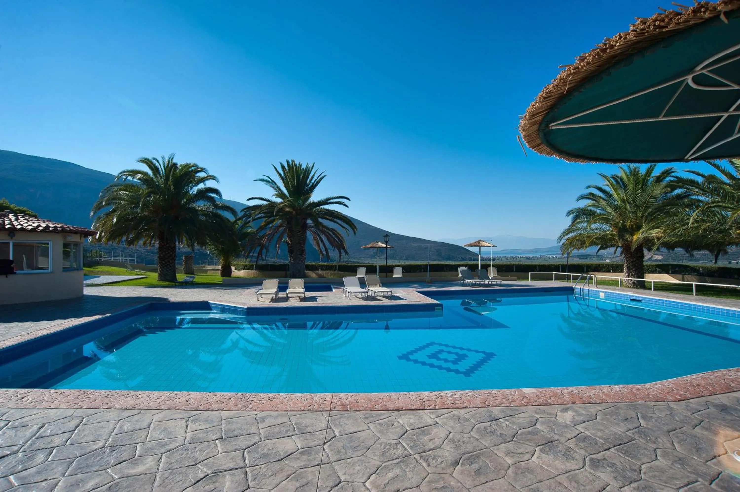 Swimming pool in Chrissa Camping Rooms & Bungalows