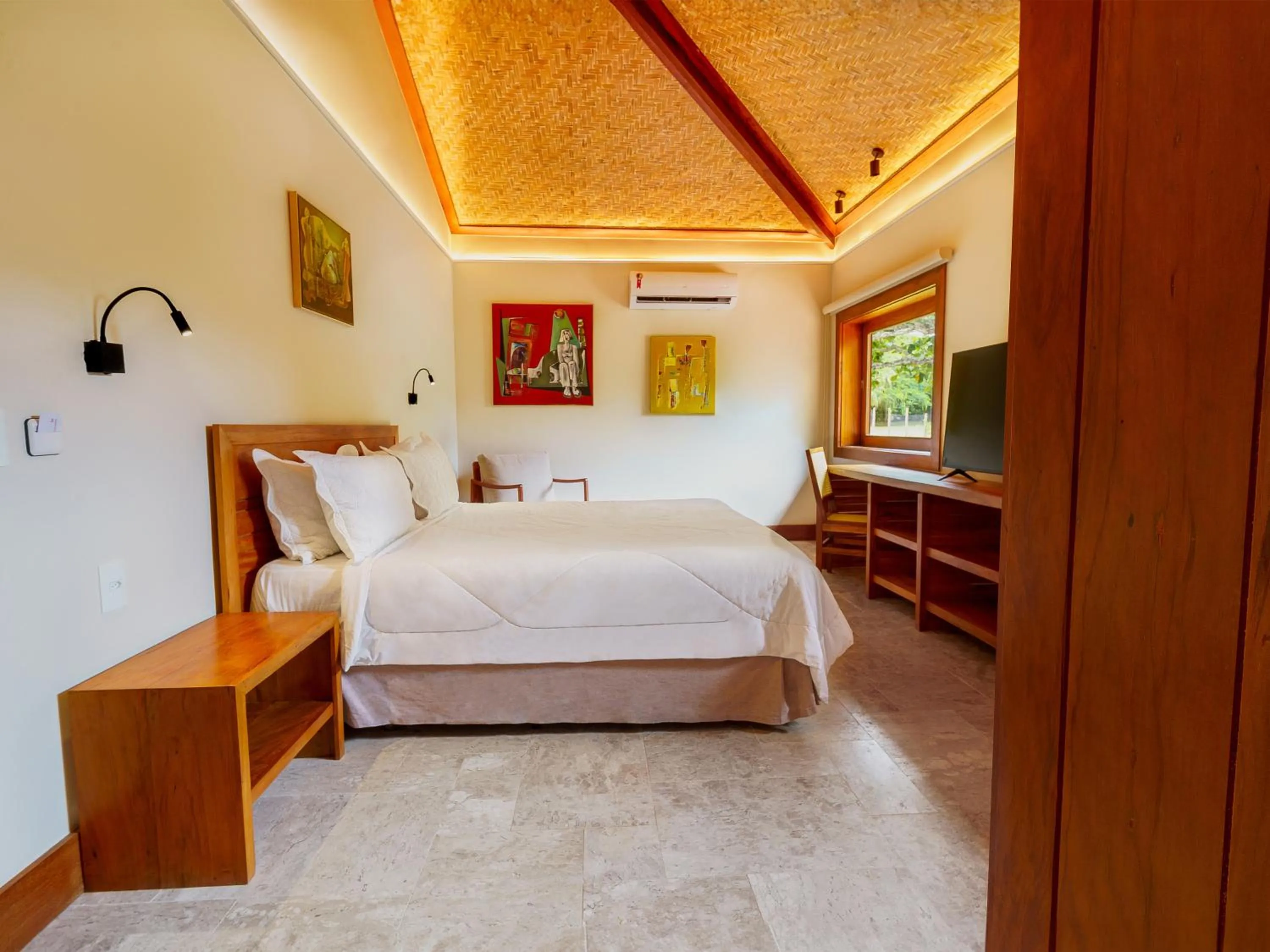 Bedroom, Bed in Buzios Espiritualidade Hotel