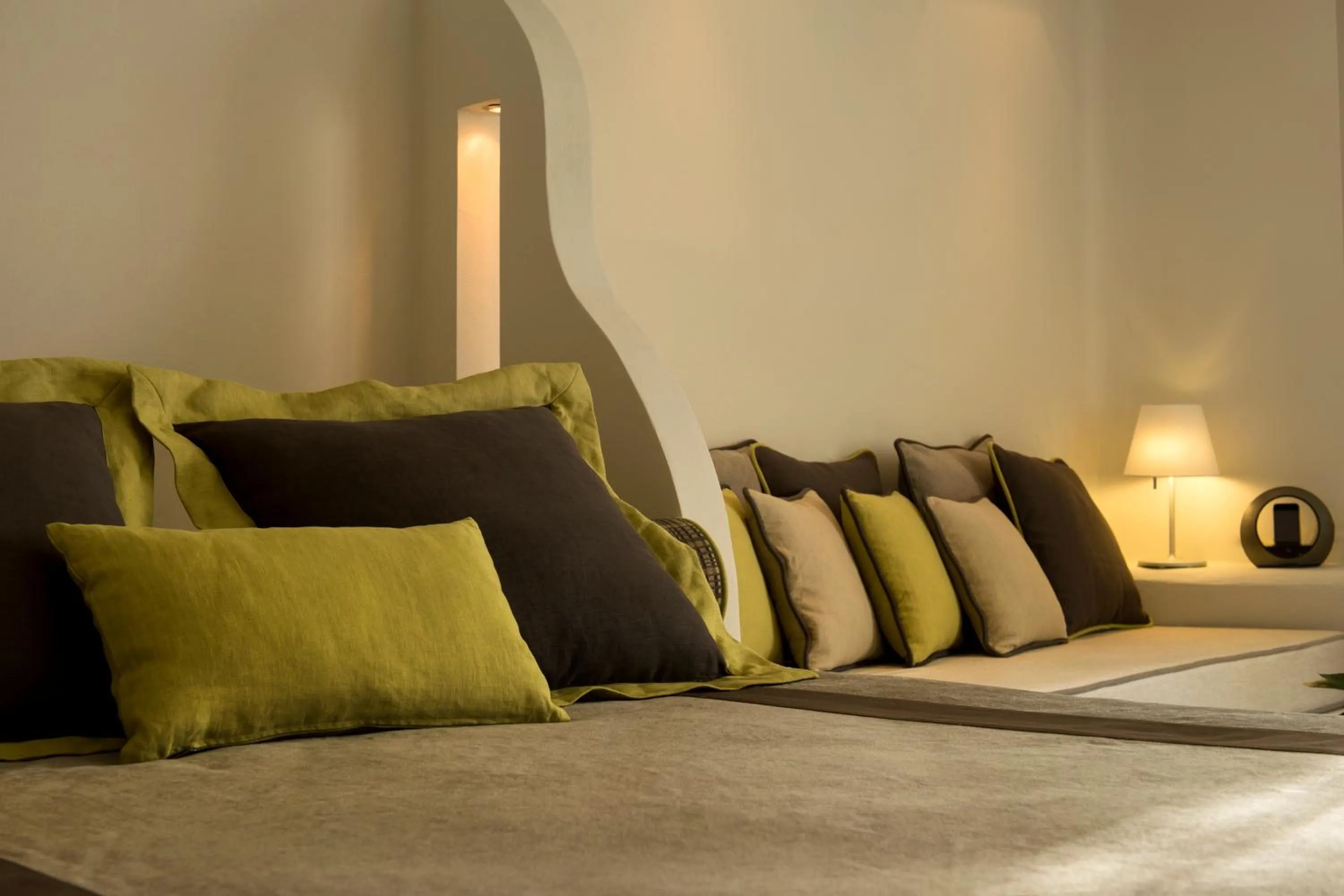 Bed in Avaton Resort And Spa