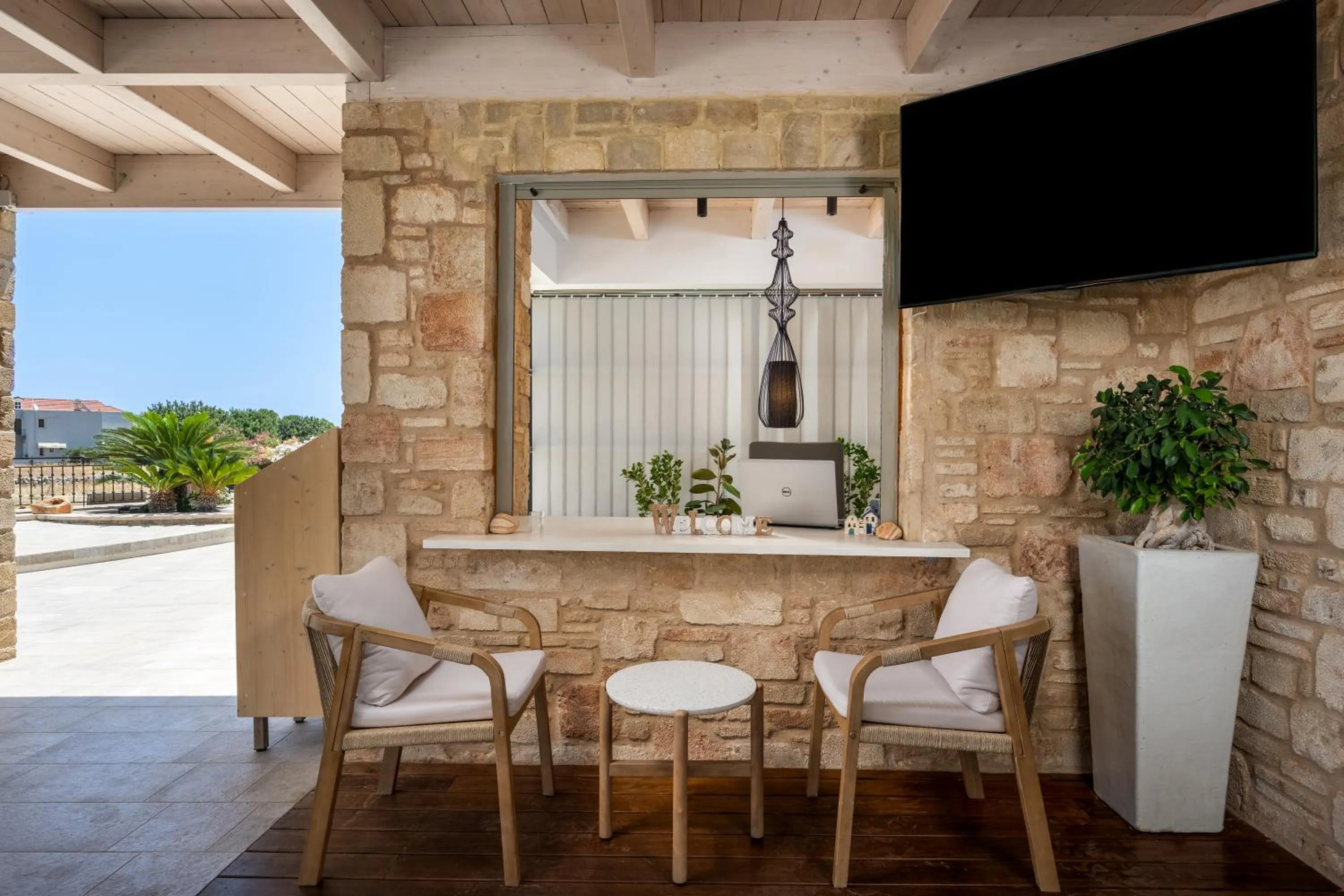 Lobby or reception in Celestial Lindos Suites