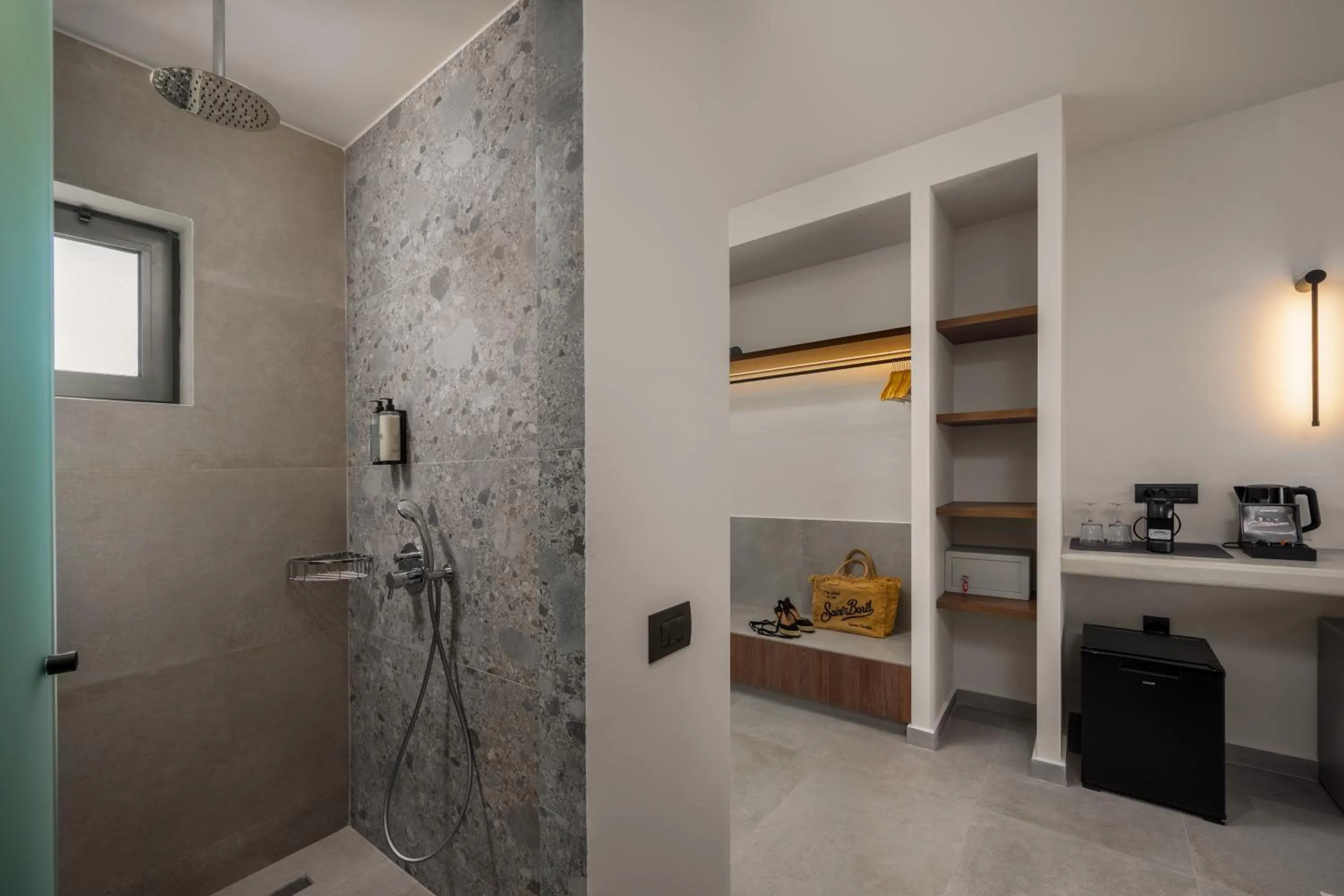 Shower in Celestial Lindos Suites