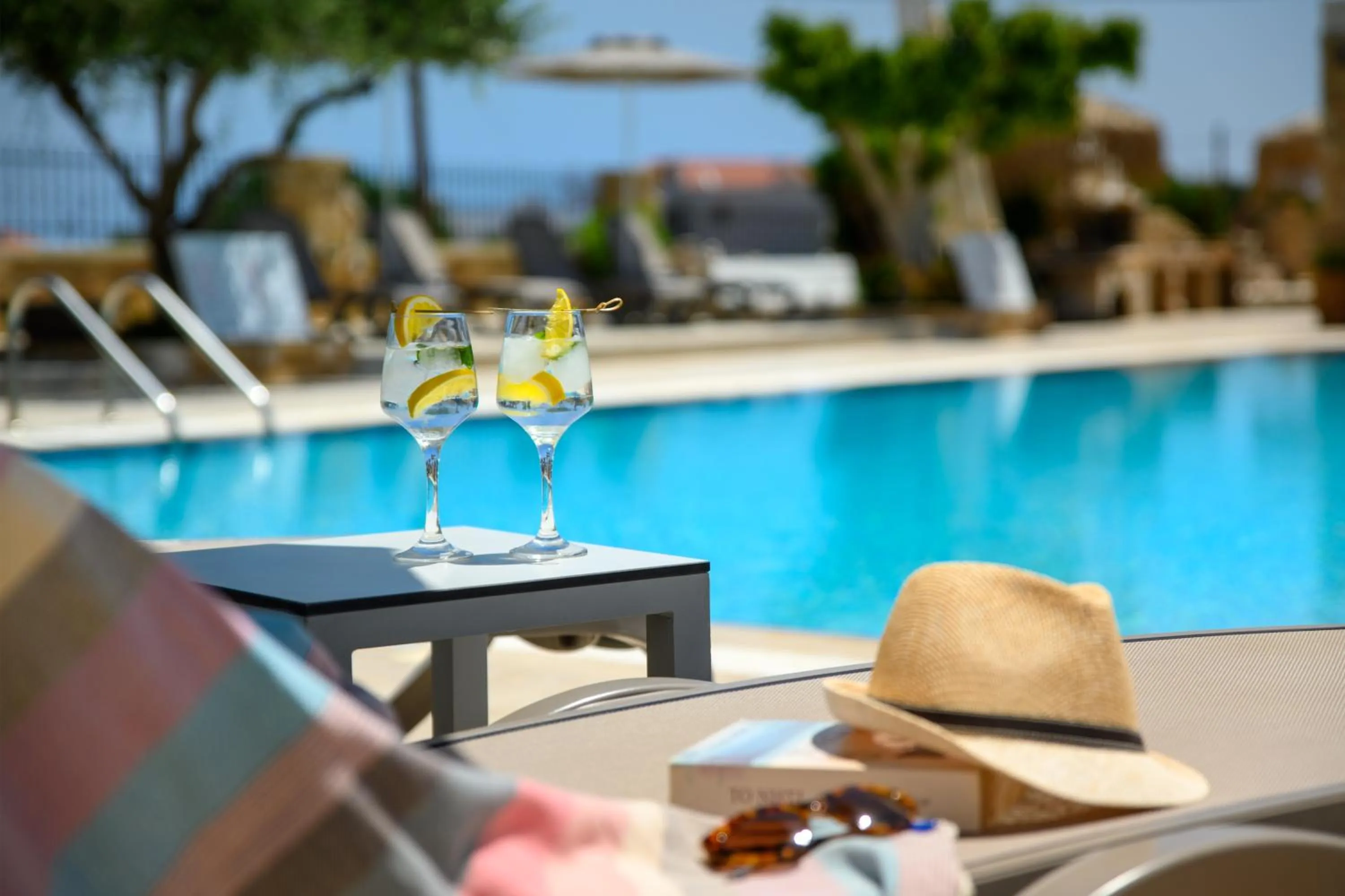 Swimming pool in Celestial Lindos Suites