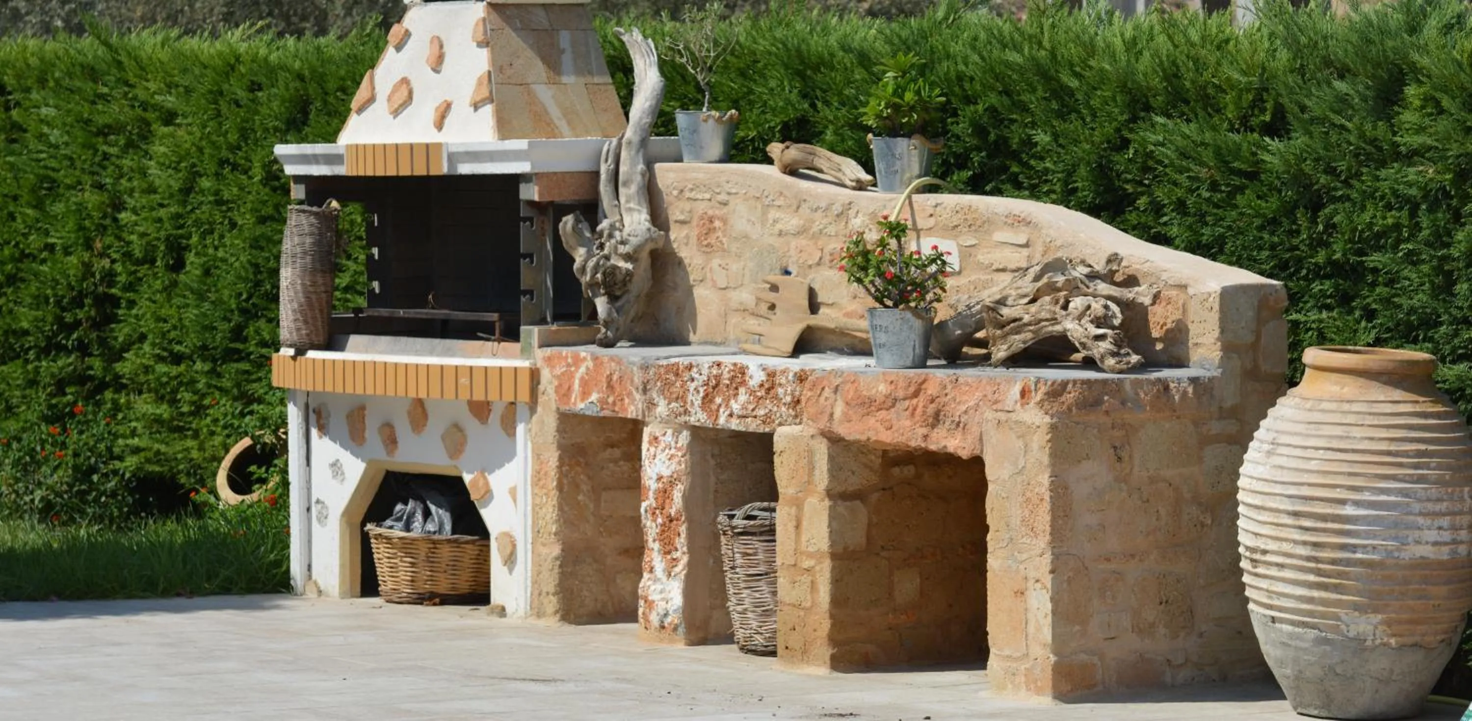 BBQ facilities in Celestial Lindos Suites