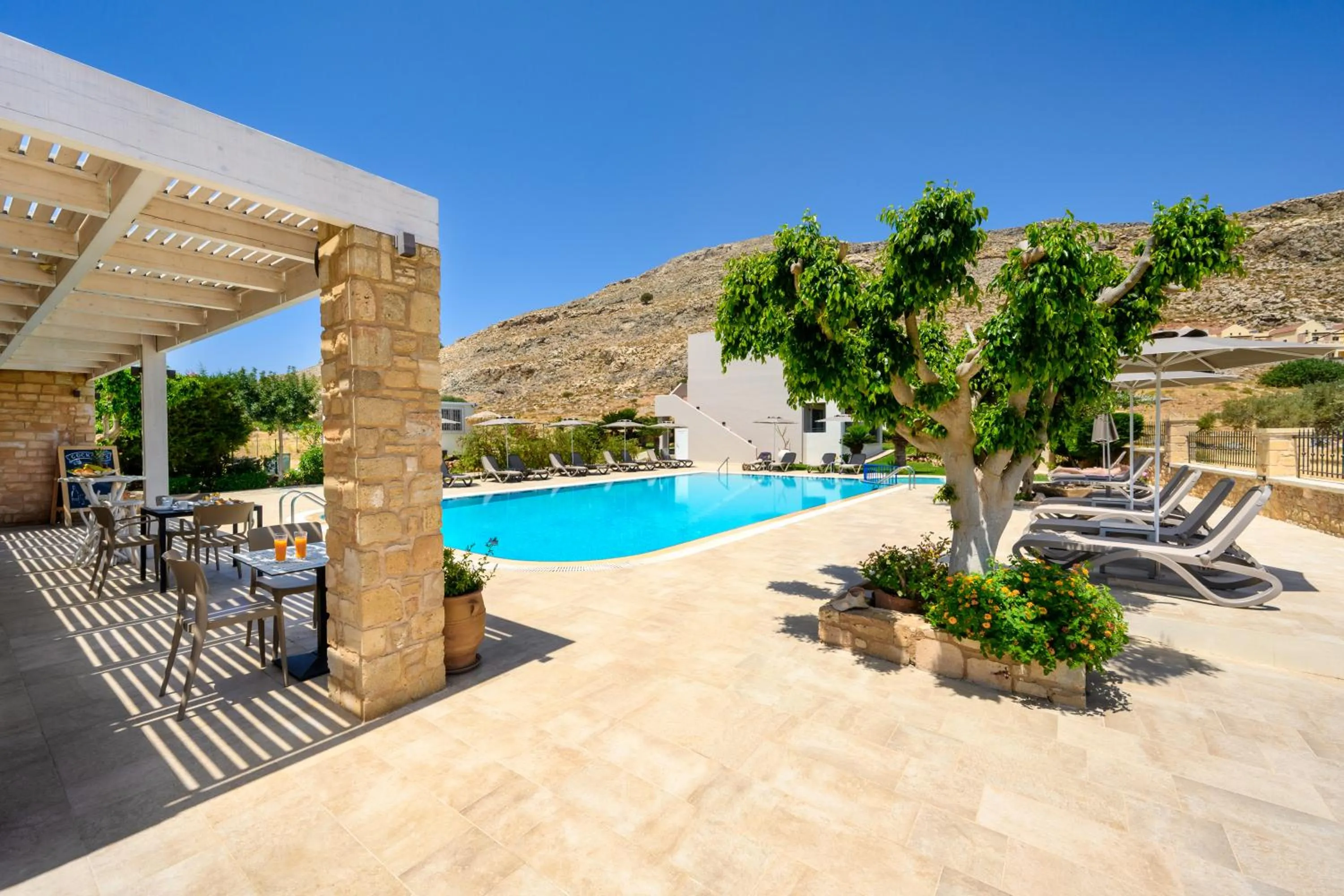 Swimming pool in Celestial Lindos Suites