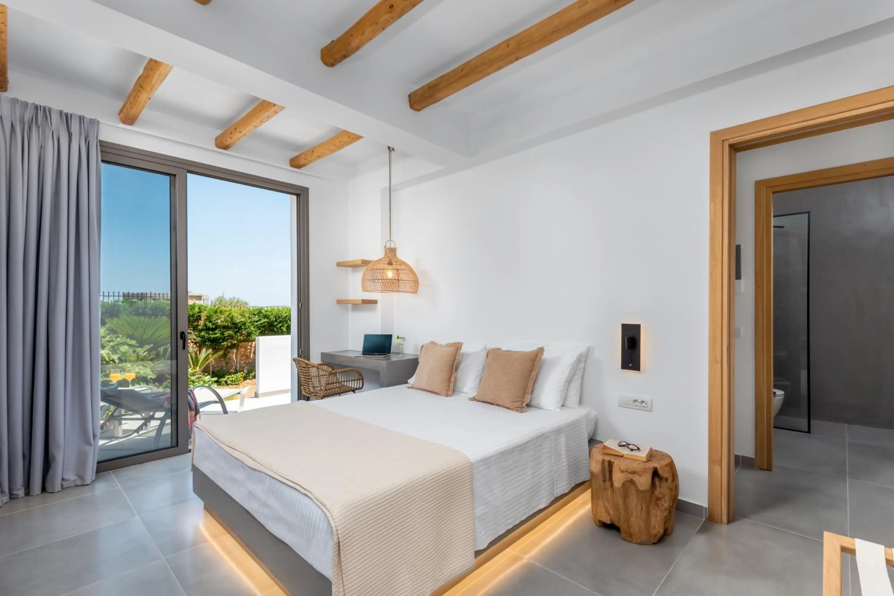 Bedroom, Bed in Celestial Lindos Suites