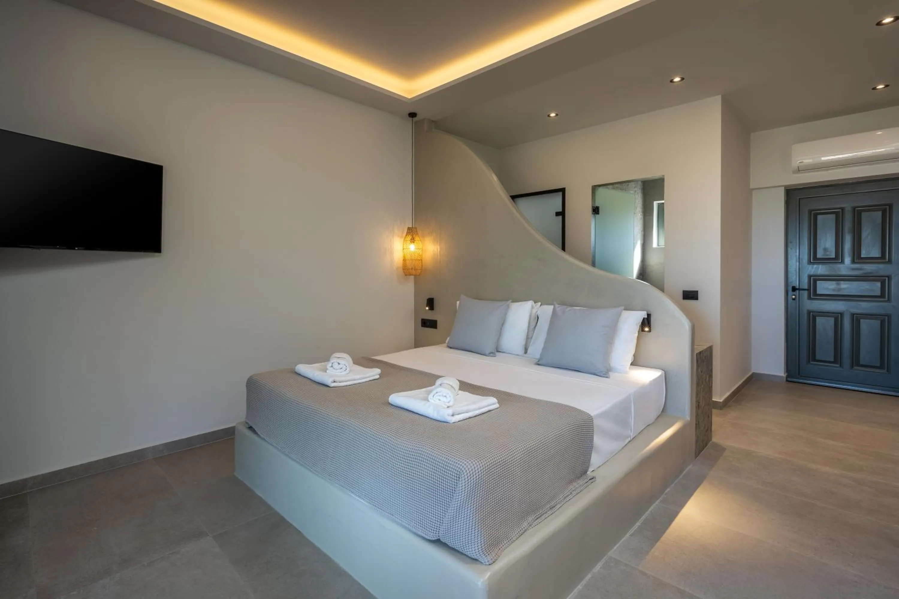 TV and multimedia, Bed in Celestial Lindos Suites