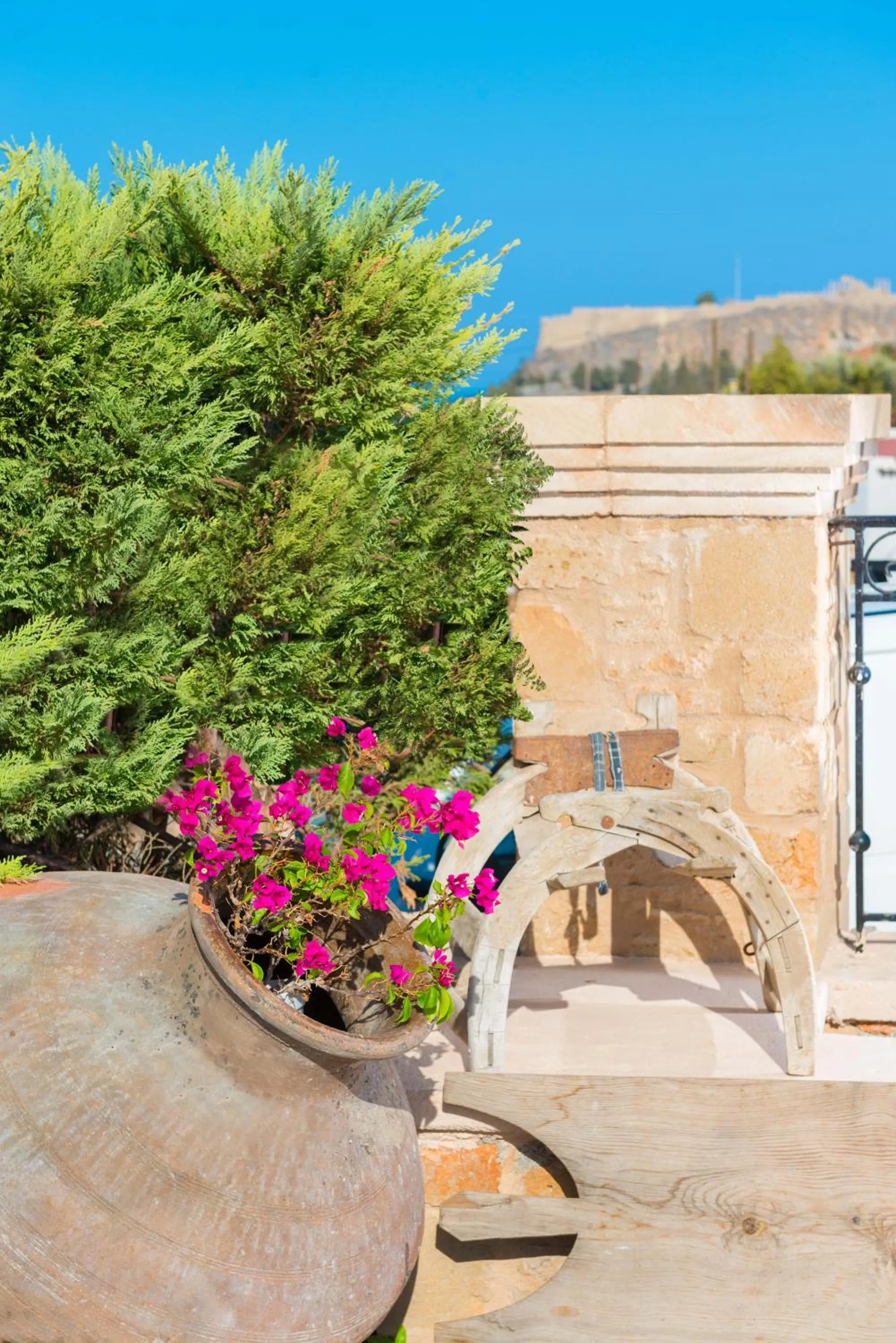 Decorative detail in Celestial Lindos Suites