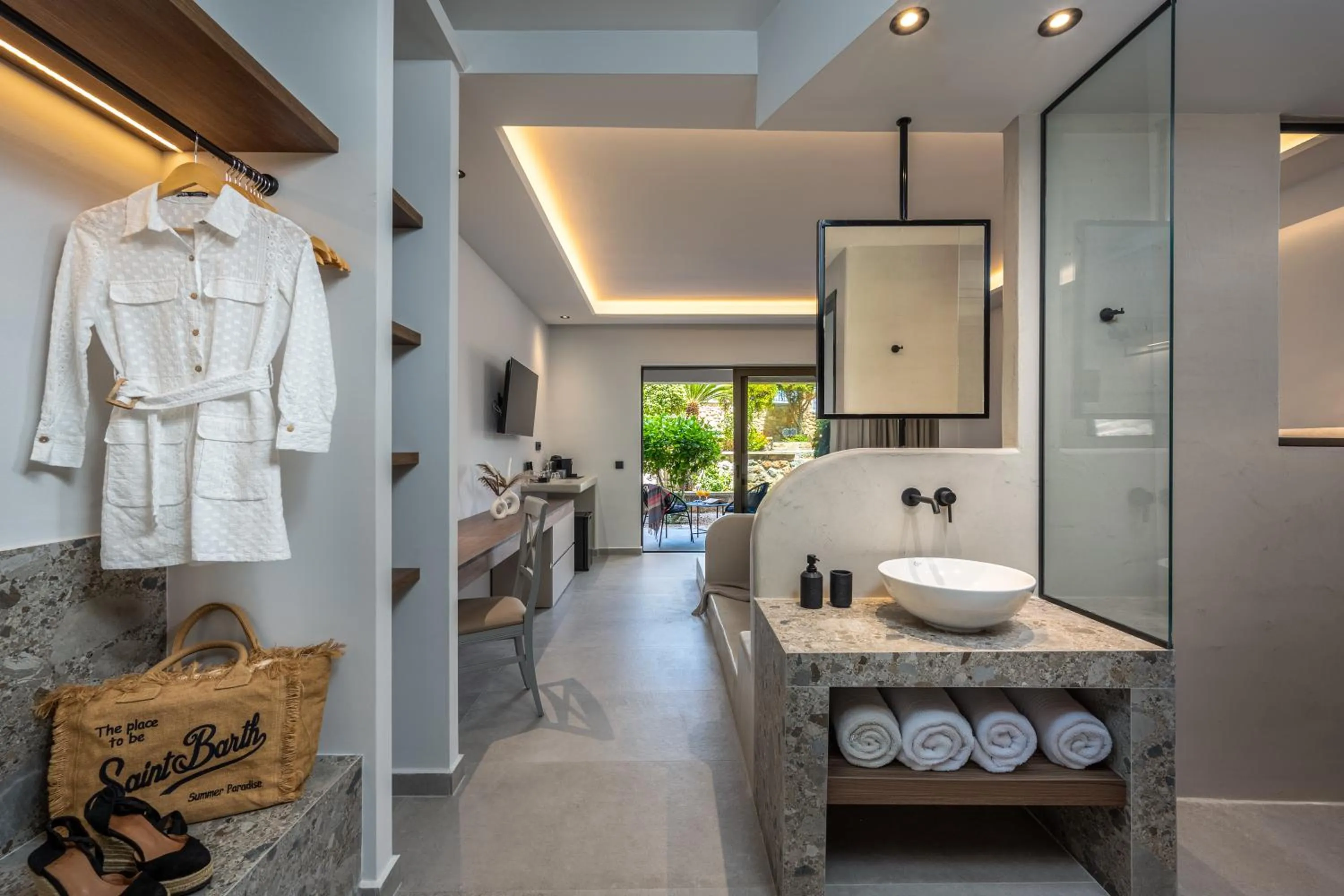 Bathroom in Celestial Lindos Suites