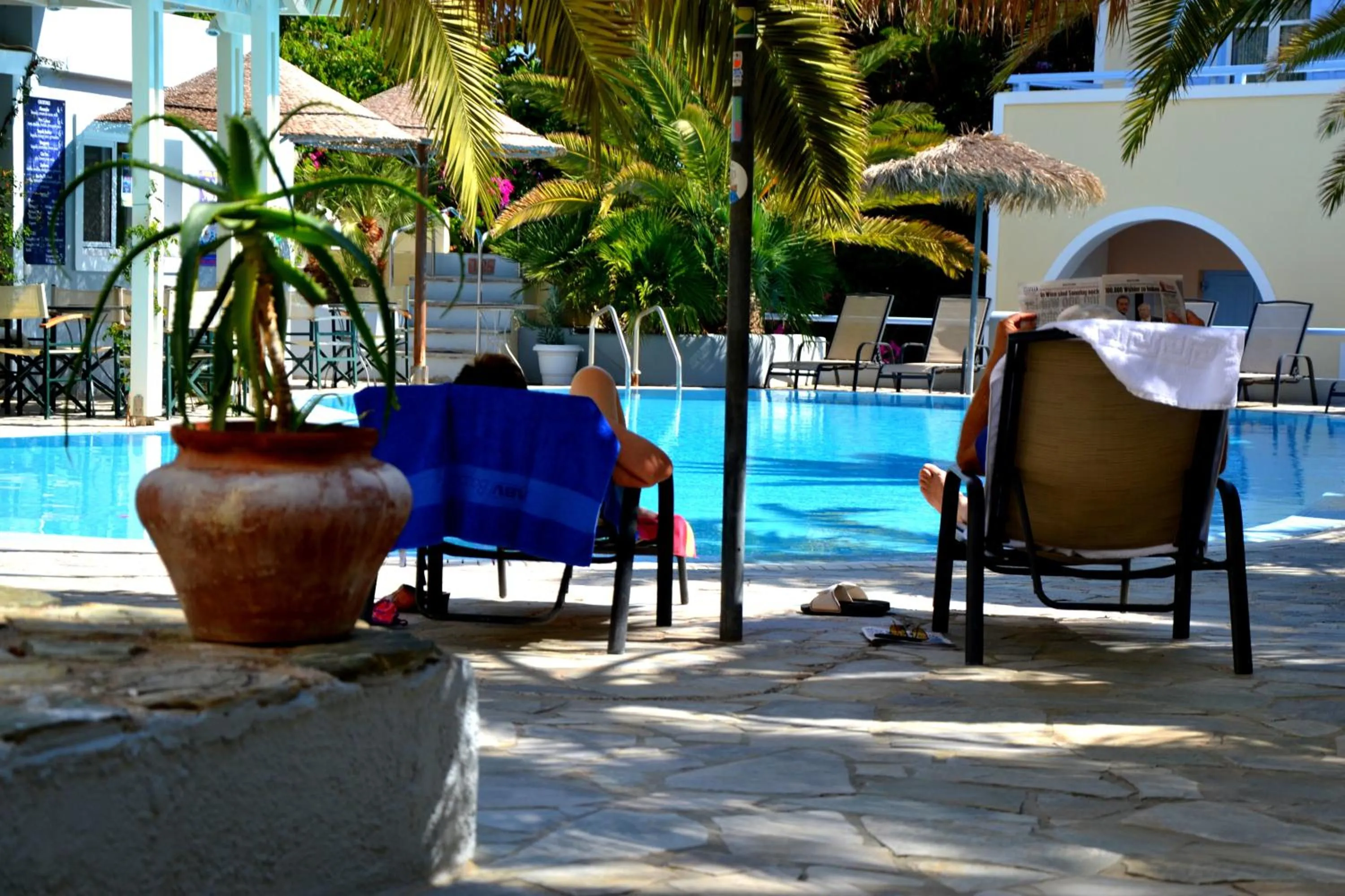 Swimming pool in Zephyros Hotel