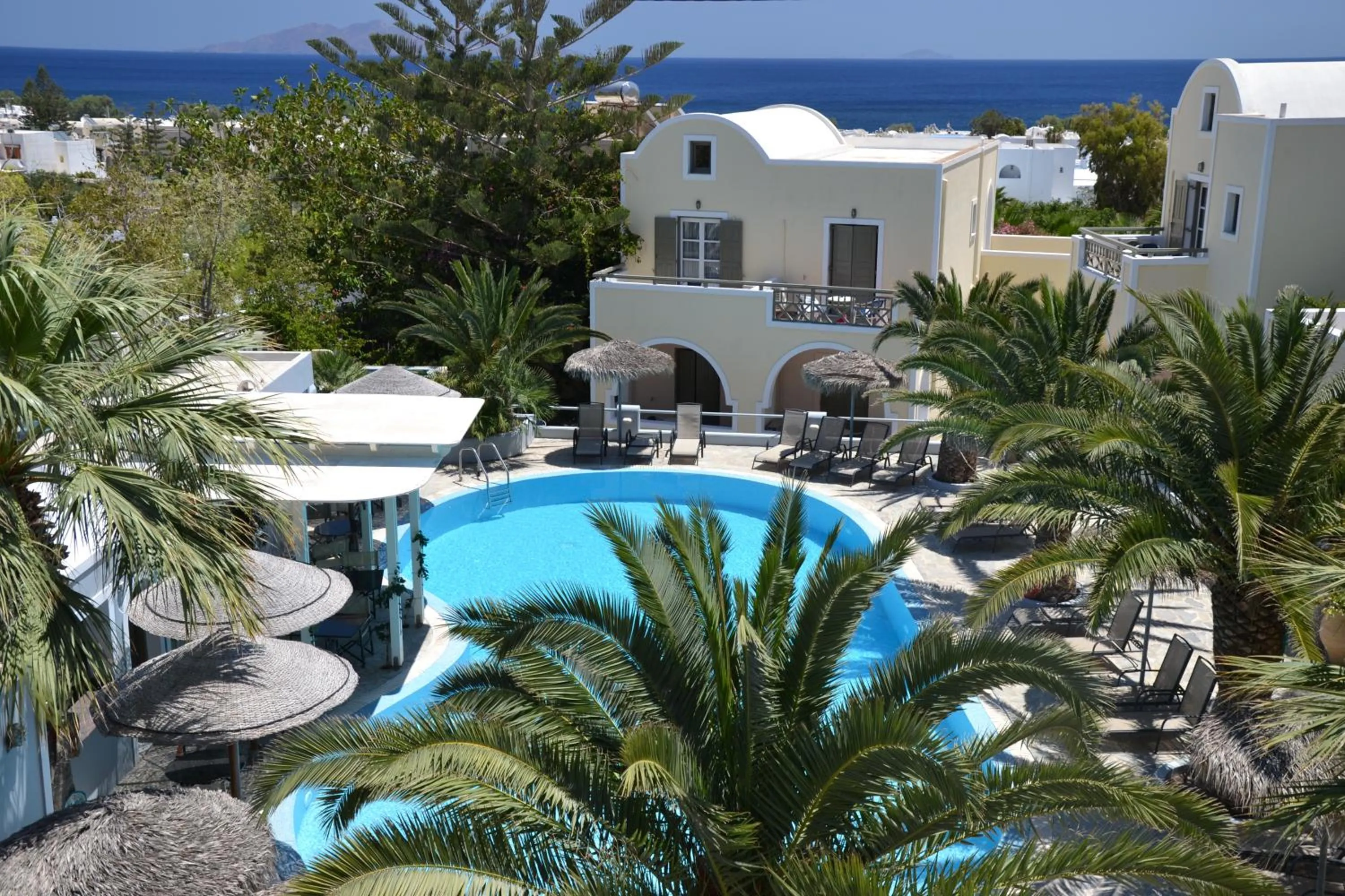 Pool view in Zephyros Hotel