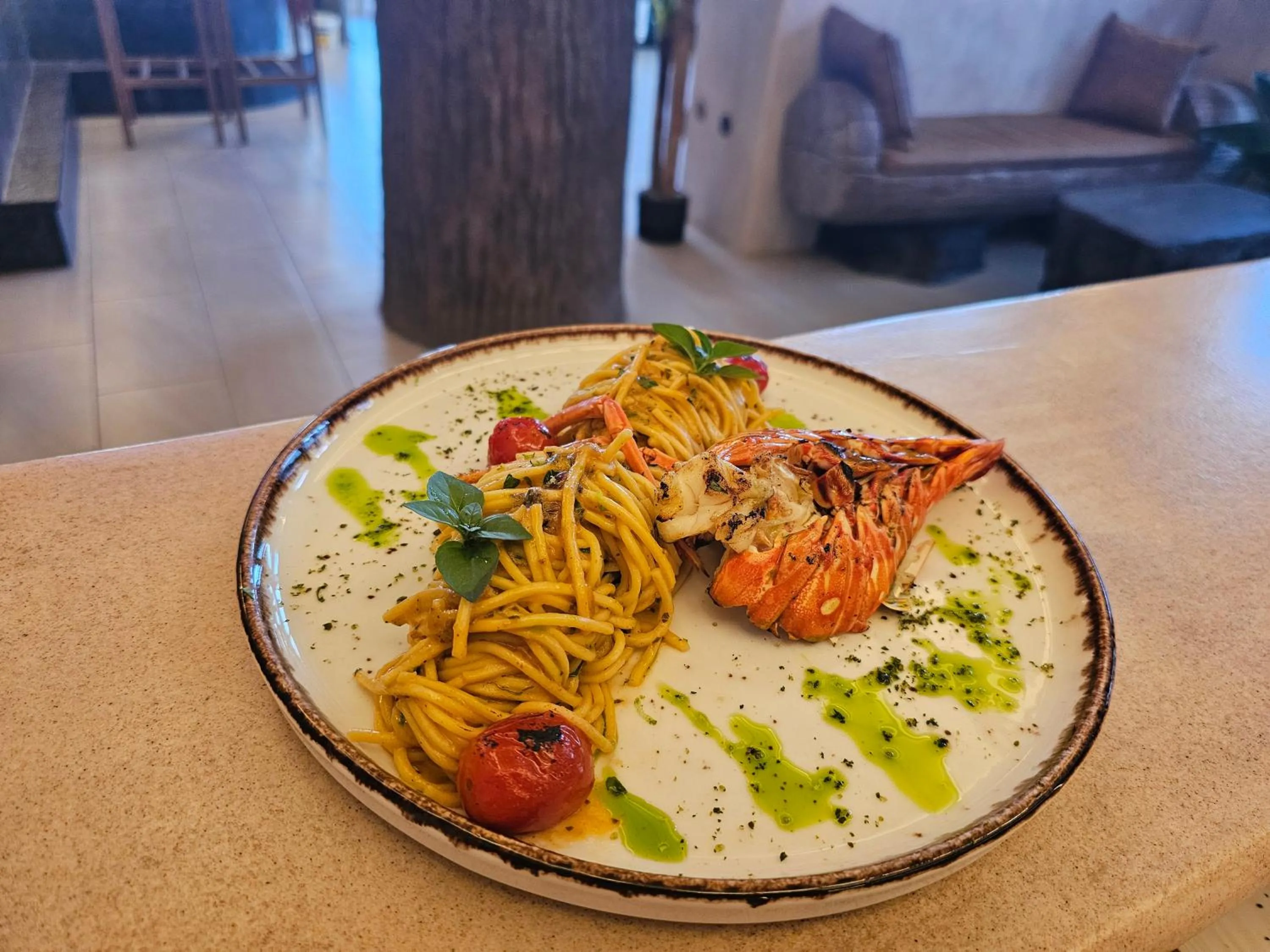 Food in Elixir Del Mar on the Beach