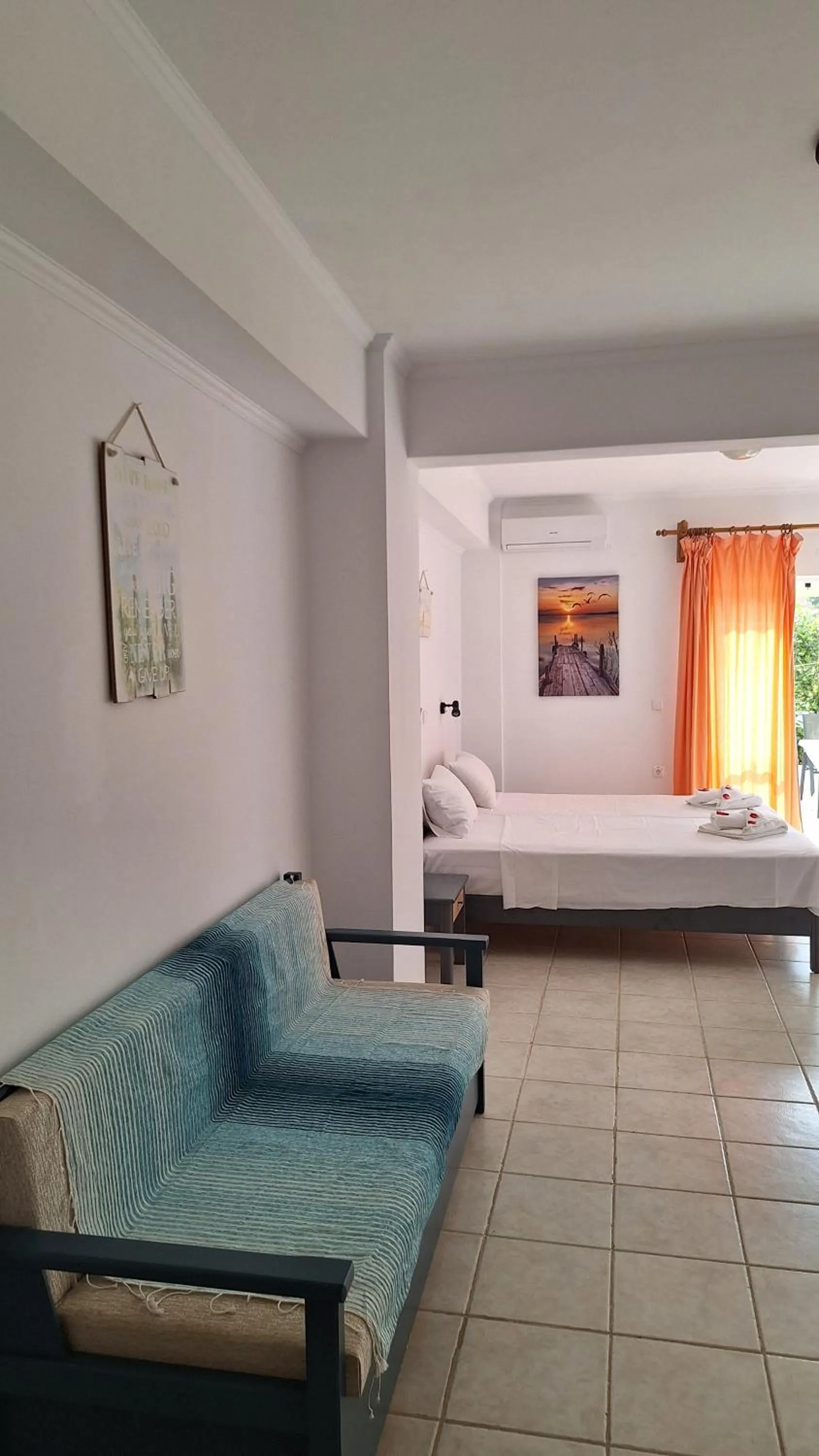 Bed in Kalliopi Studios - Apartments