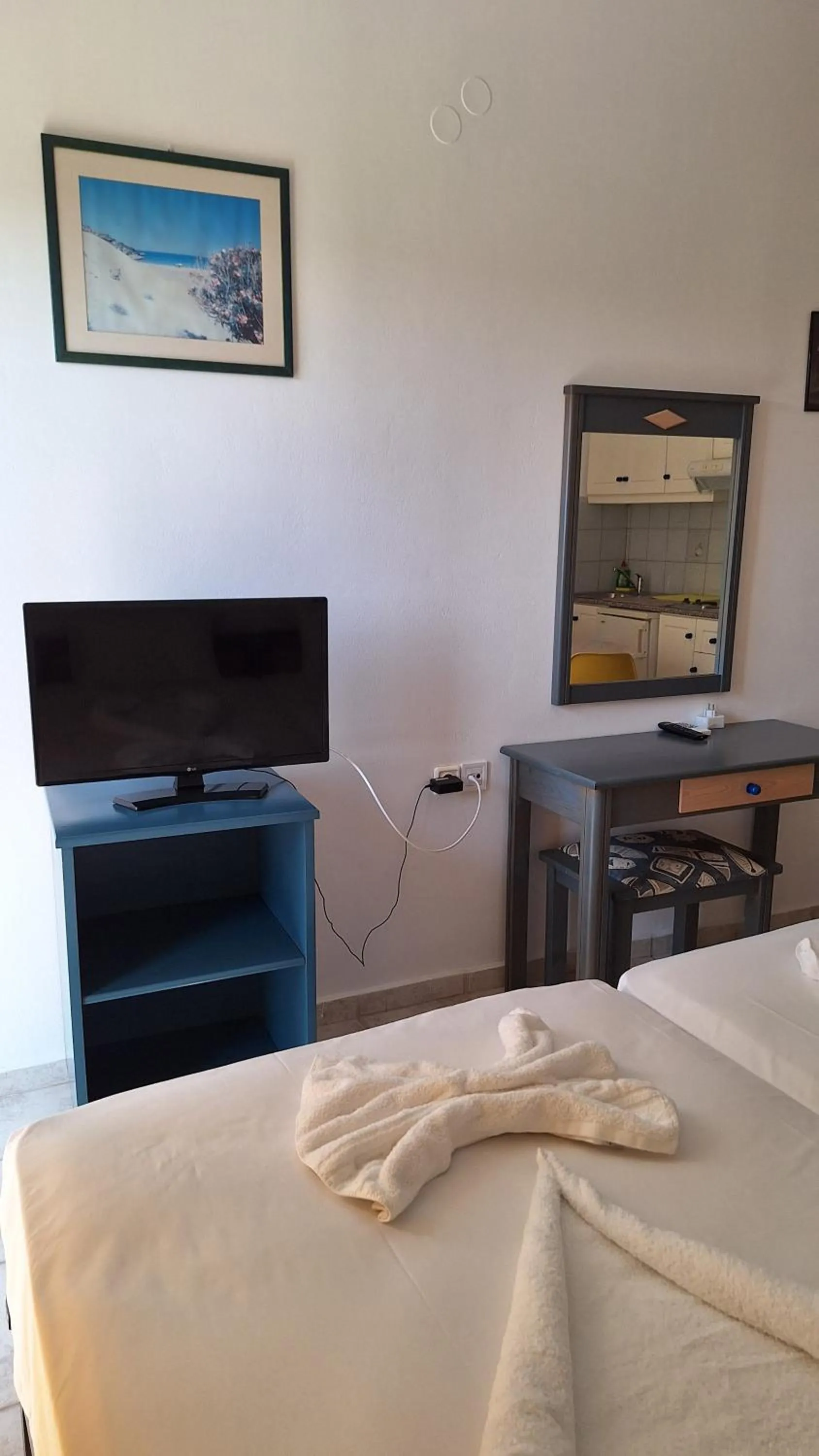 Bed in Kalliopi Studios - Apartments