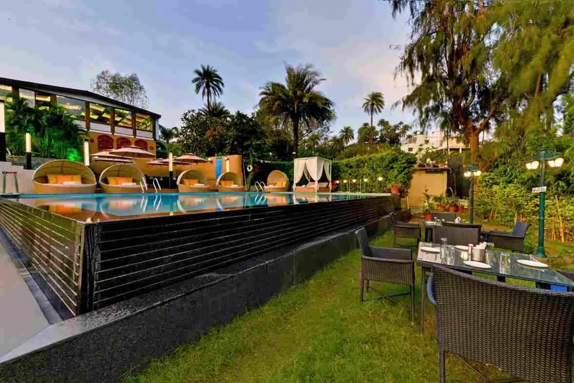 Pool view in Chacha Inn The Garden Retreat