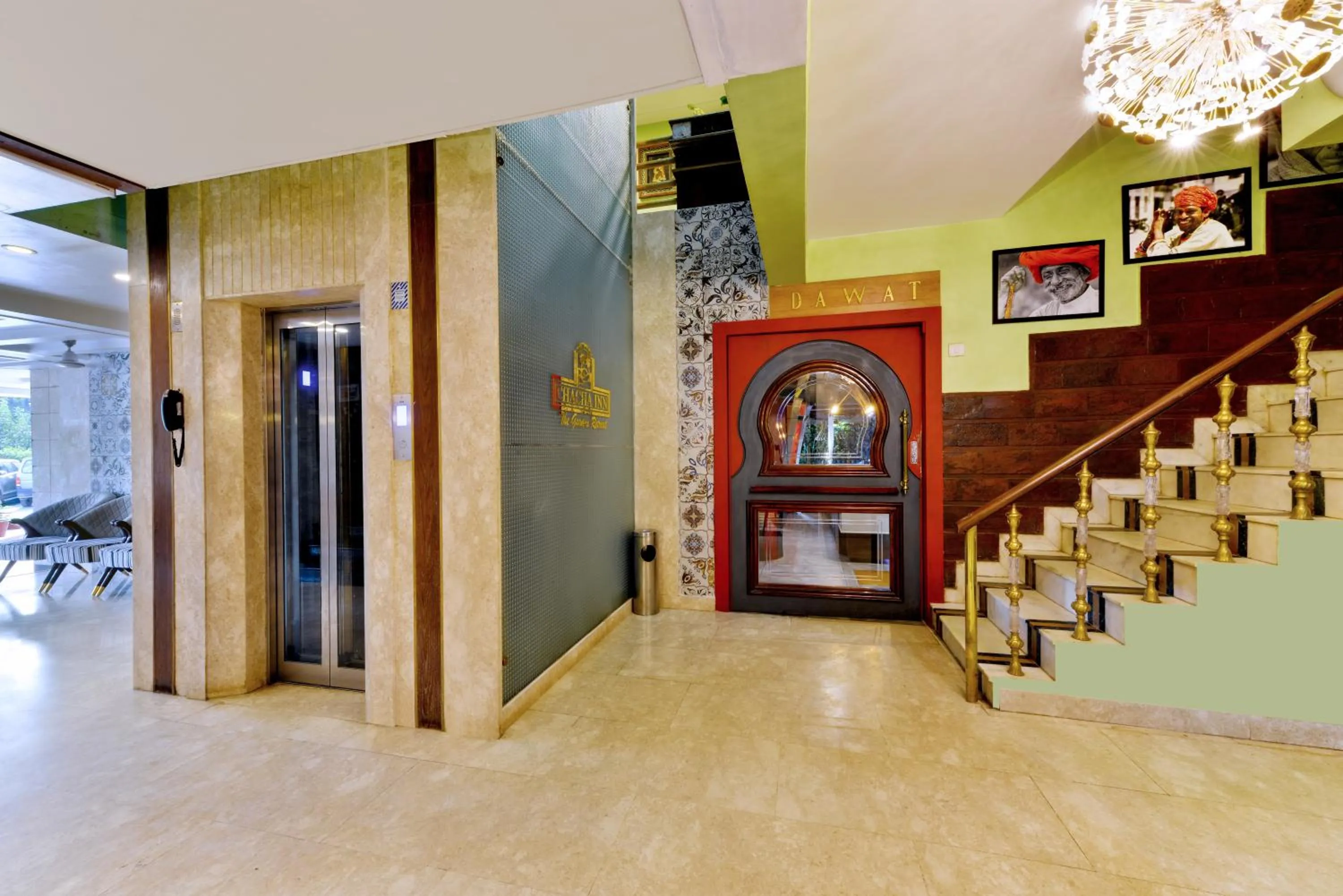elevator in Chacha Inn The Garden Retreat