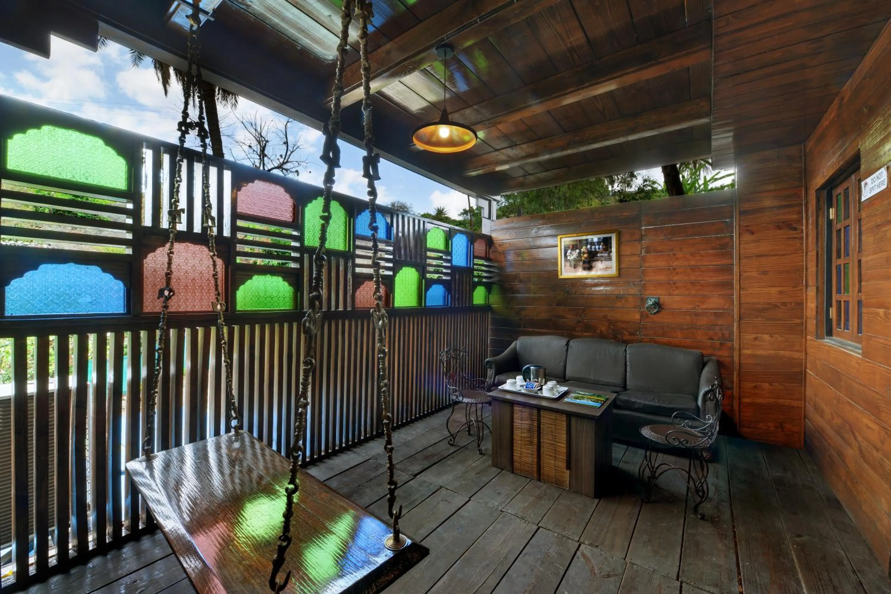 Seating area in Chacha Inn The Garden Retreat