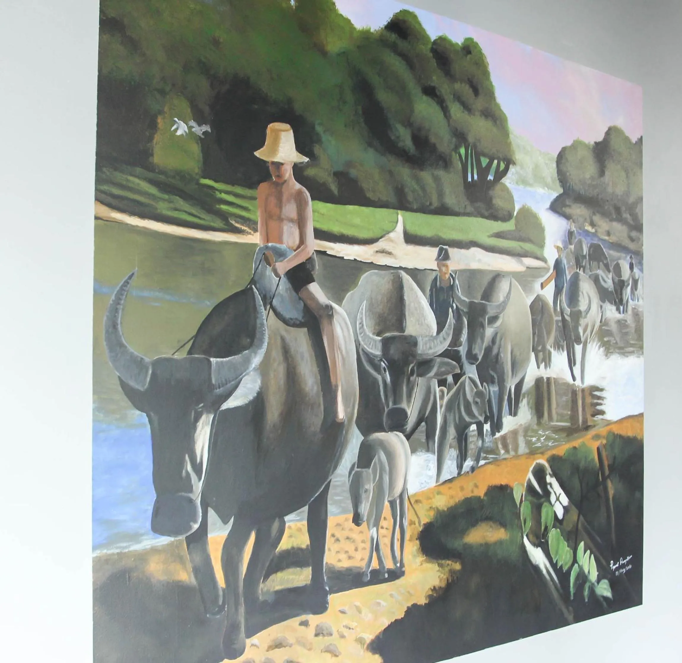 Decorative detail in ThongLor Travellers Hostel and Cafe