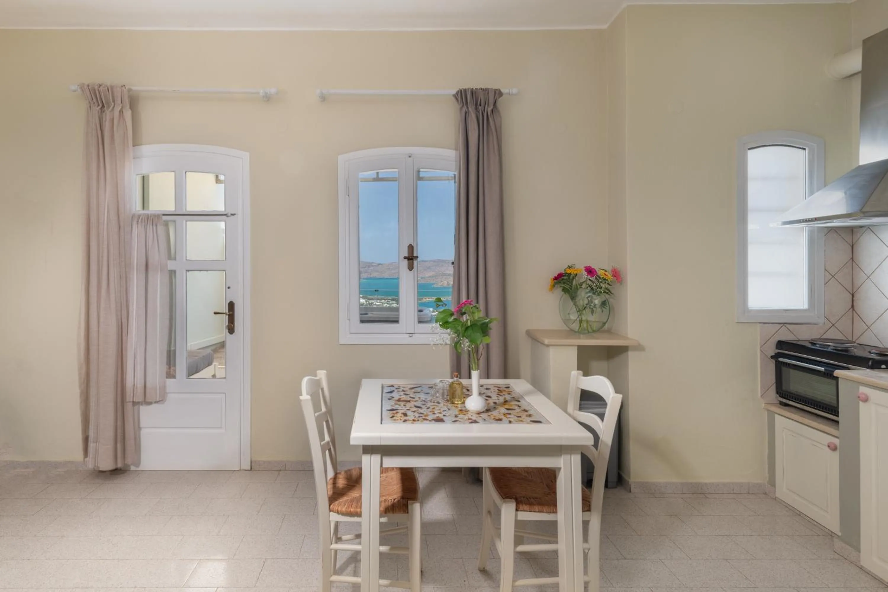 Dining area in Adrakos Apartments (Adults Only)