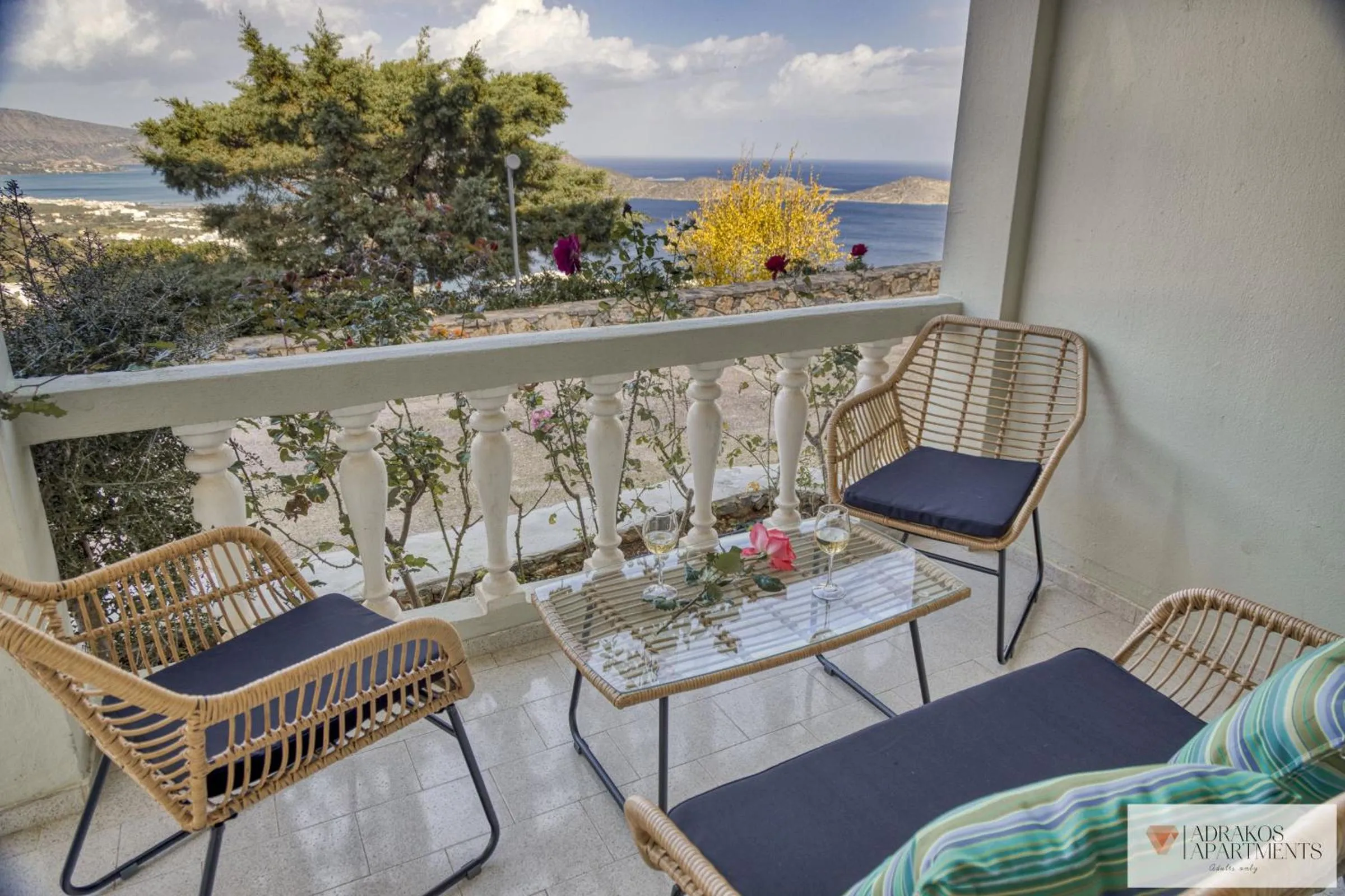 Balcony/Terrace in Adrakos Apartments (Adults Only)