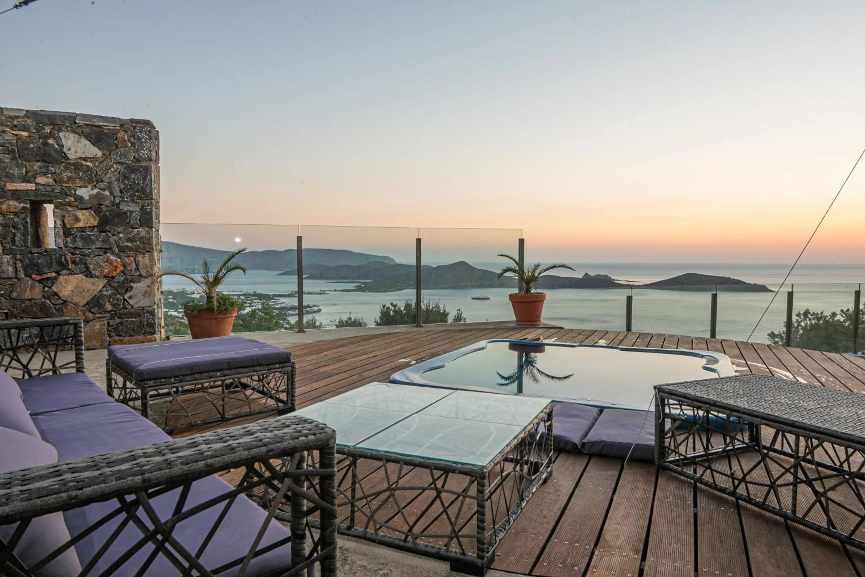 Patio in Adrakos Apartments (Adults Only)