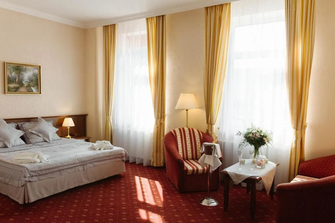 Bed in Hotel Jakub Sobieski