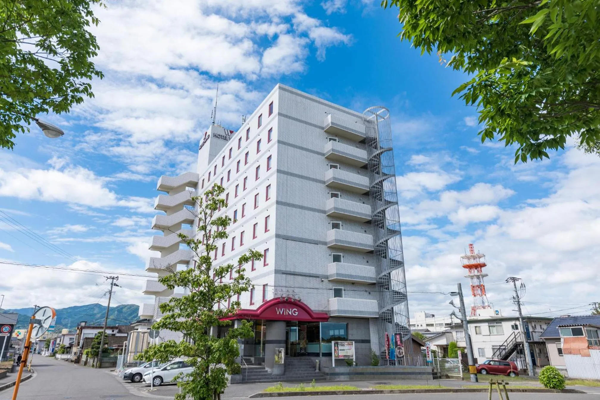 Facade/entrance in Hotel Wing International Izumi