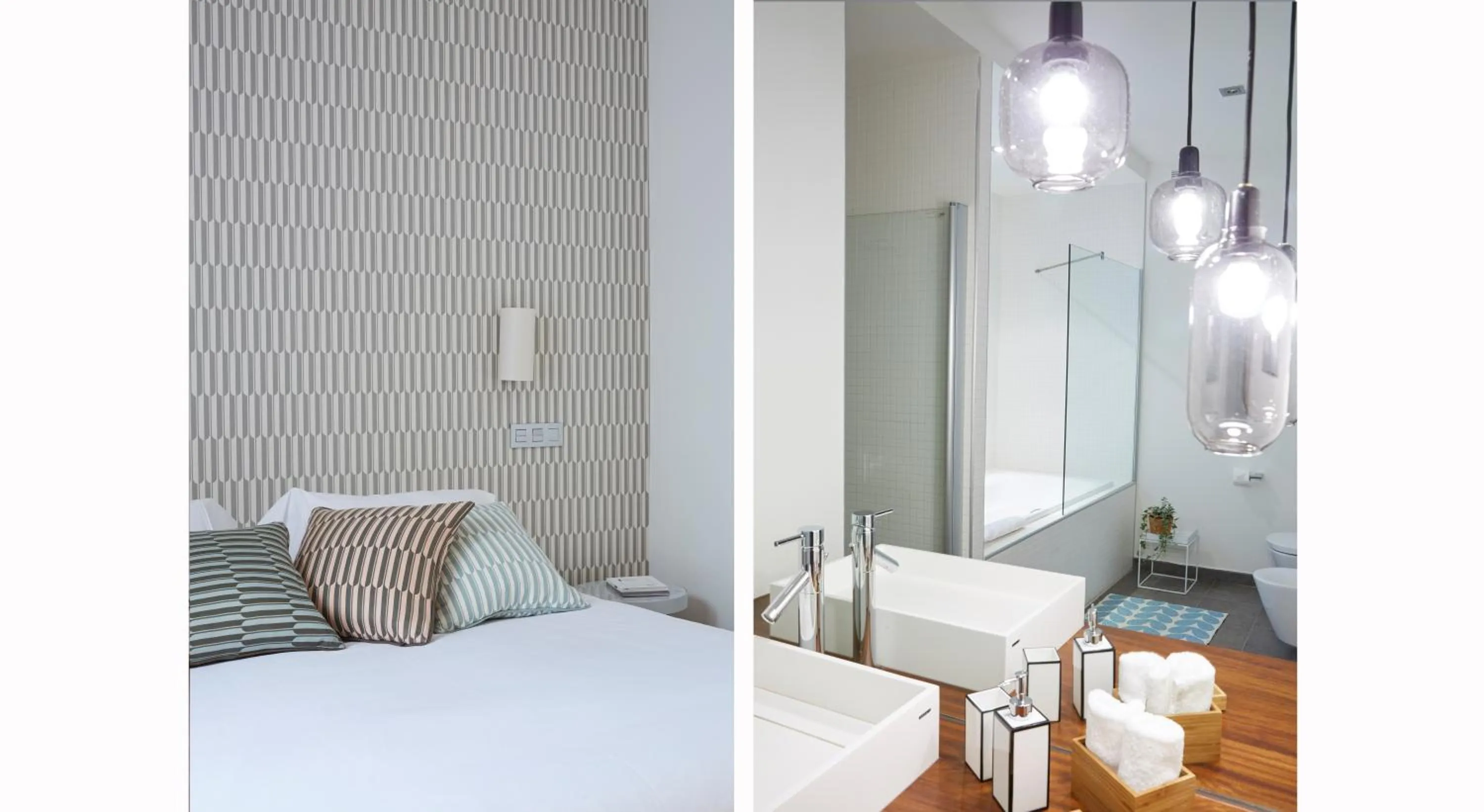 Bathroom, Bed in 60 Balconies Design