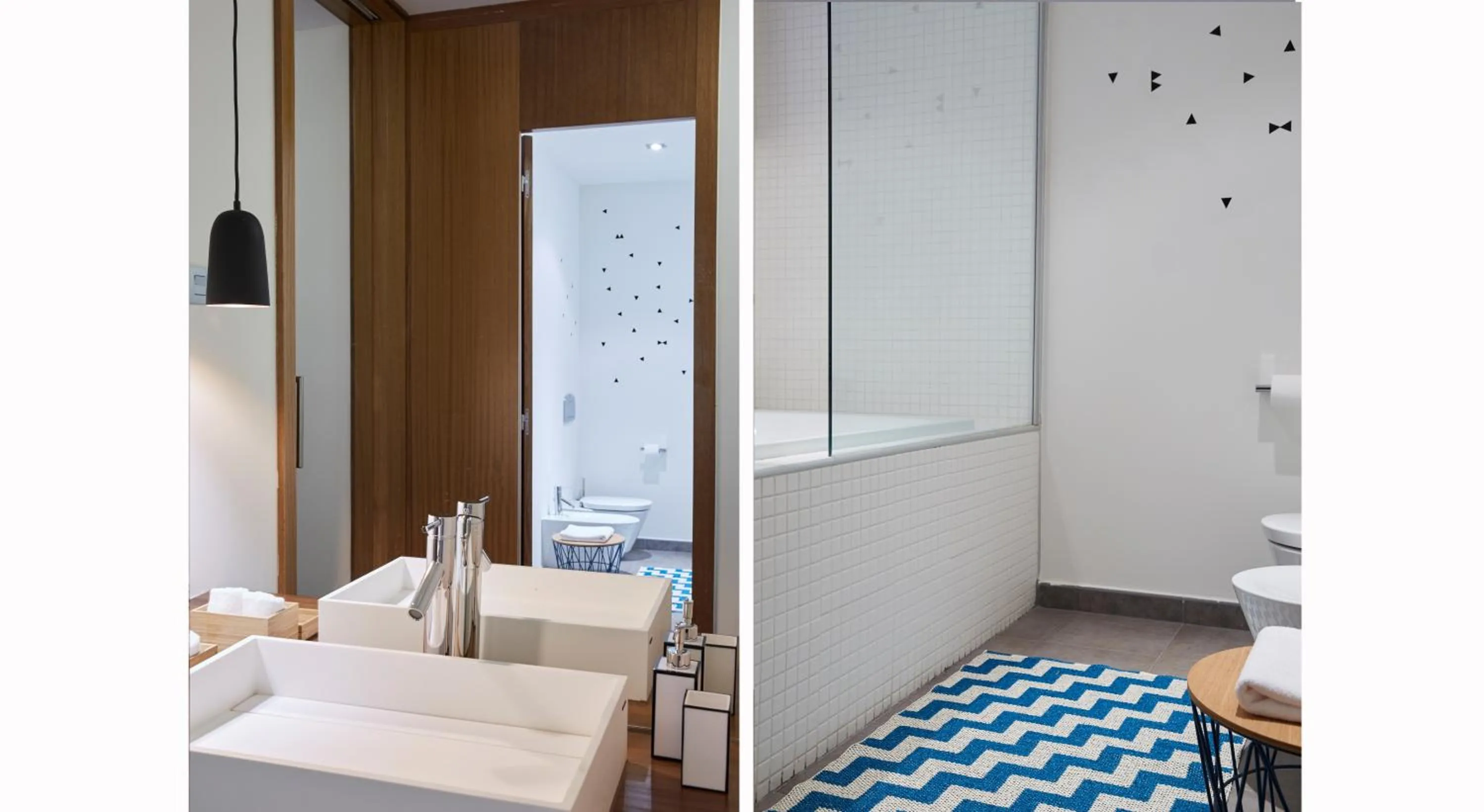 Bathroom, Bed in 60 Balconies Design