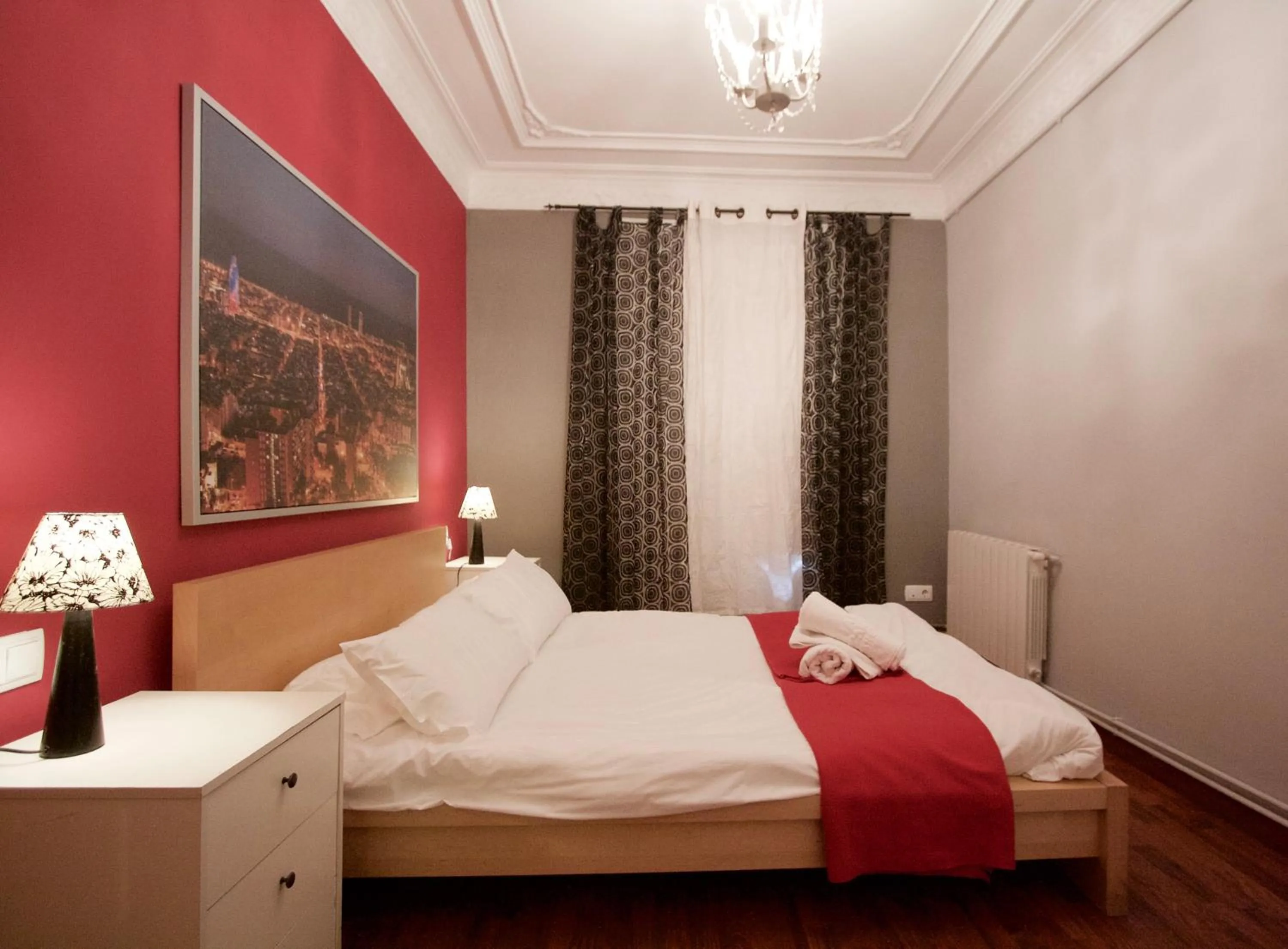 Bedroom, Bed in Charm Rambla Catalunya