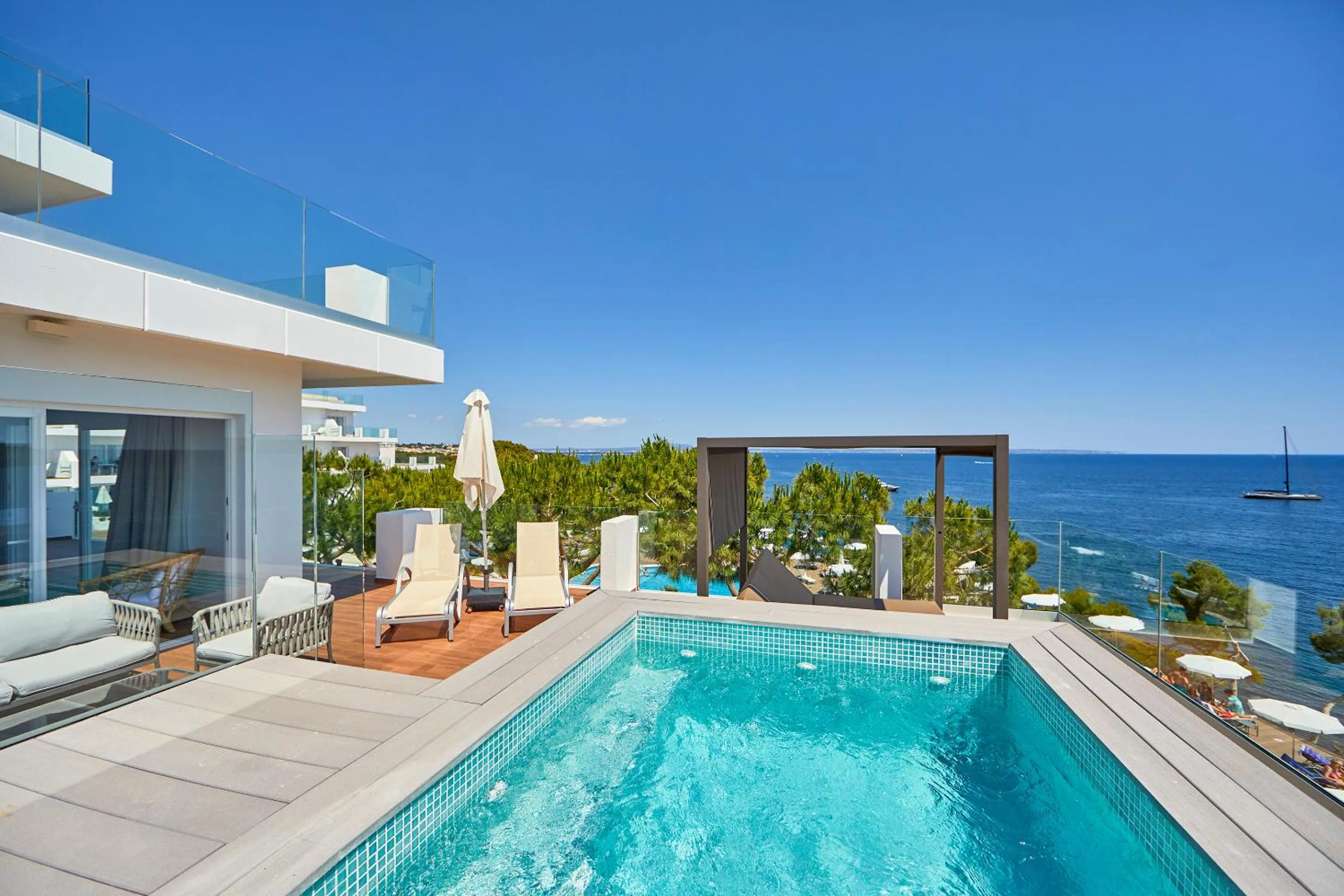 Balcony/Terrace in Aparthotel Ponent Mar