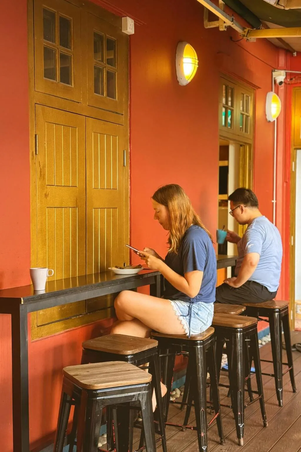 Dining area in Wink at Upper Cross Street
