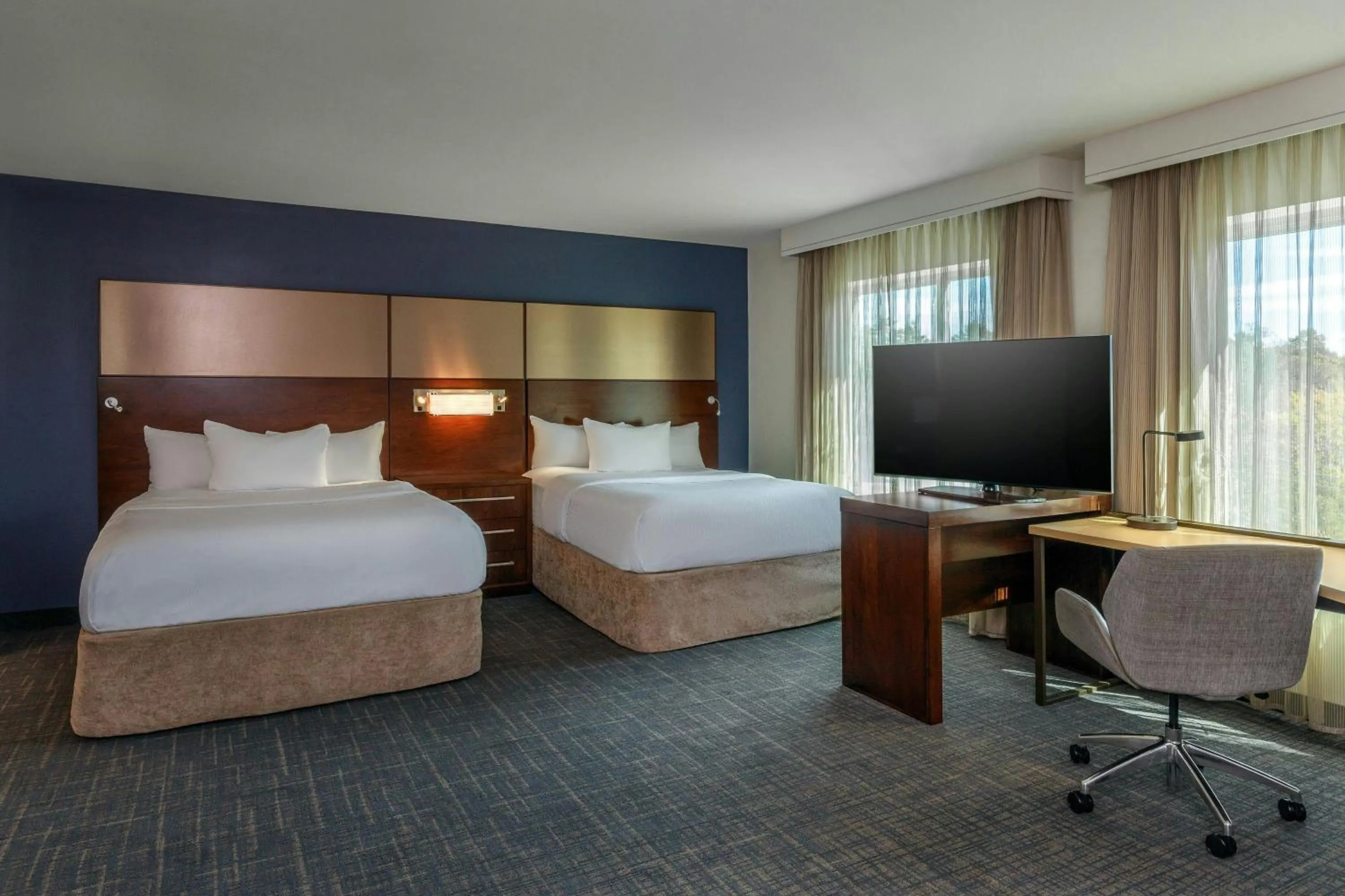 Bedroom, Bed in Residence Inn by Marriott Bath Brunswick Area