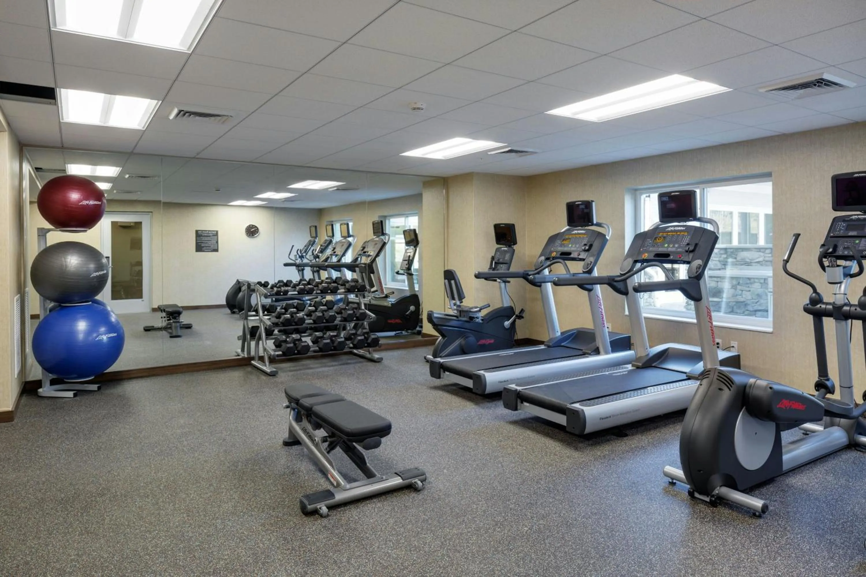 Fitness centre/facilities in Residence Inn by Marriott Bath Brunswick Area