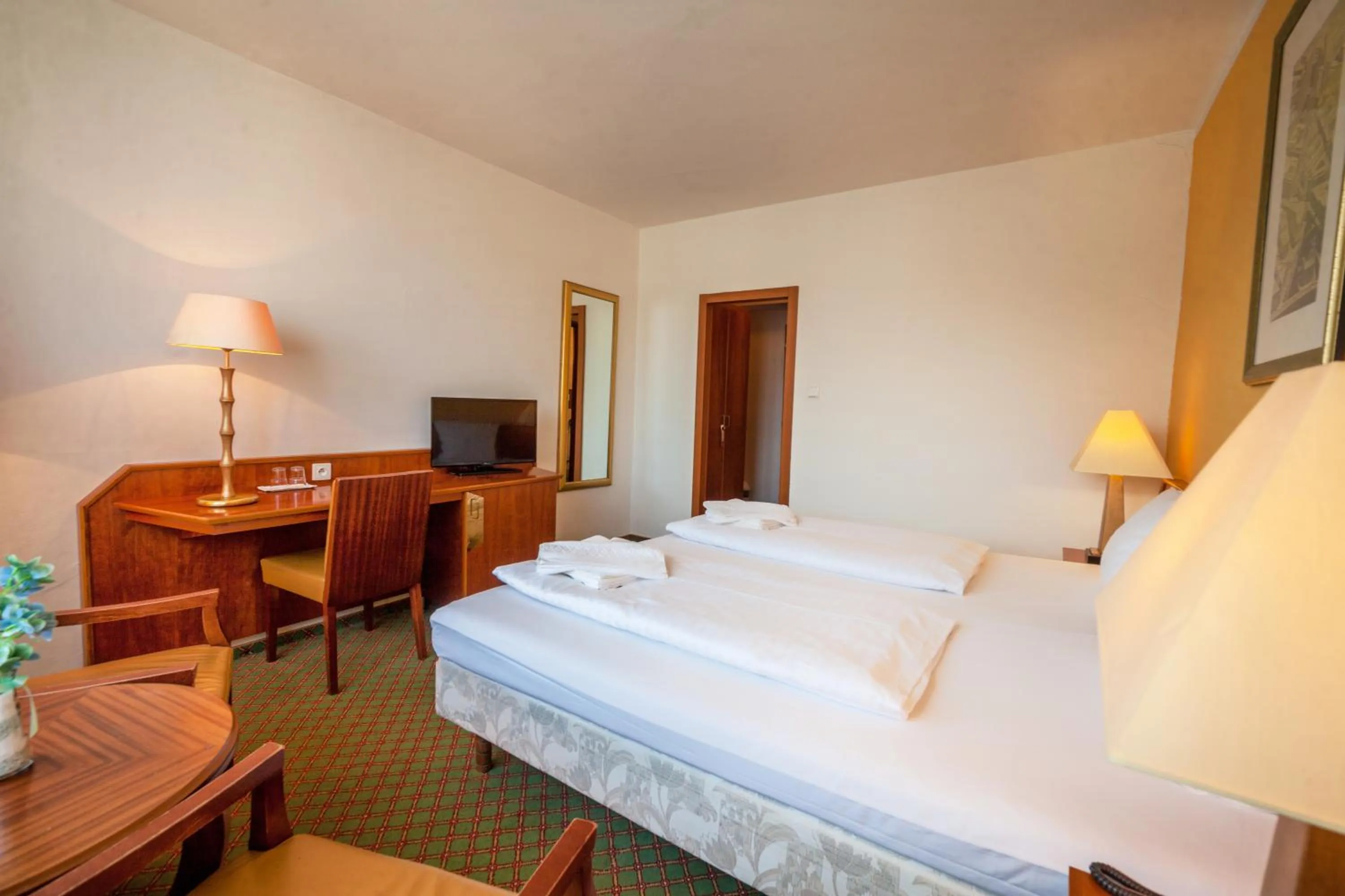 Bed in Interhotel Bohemia