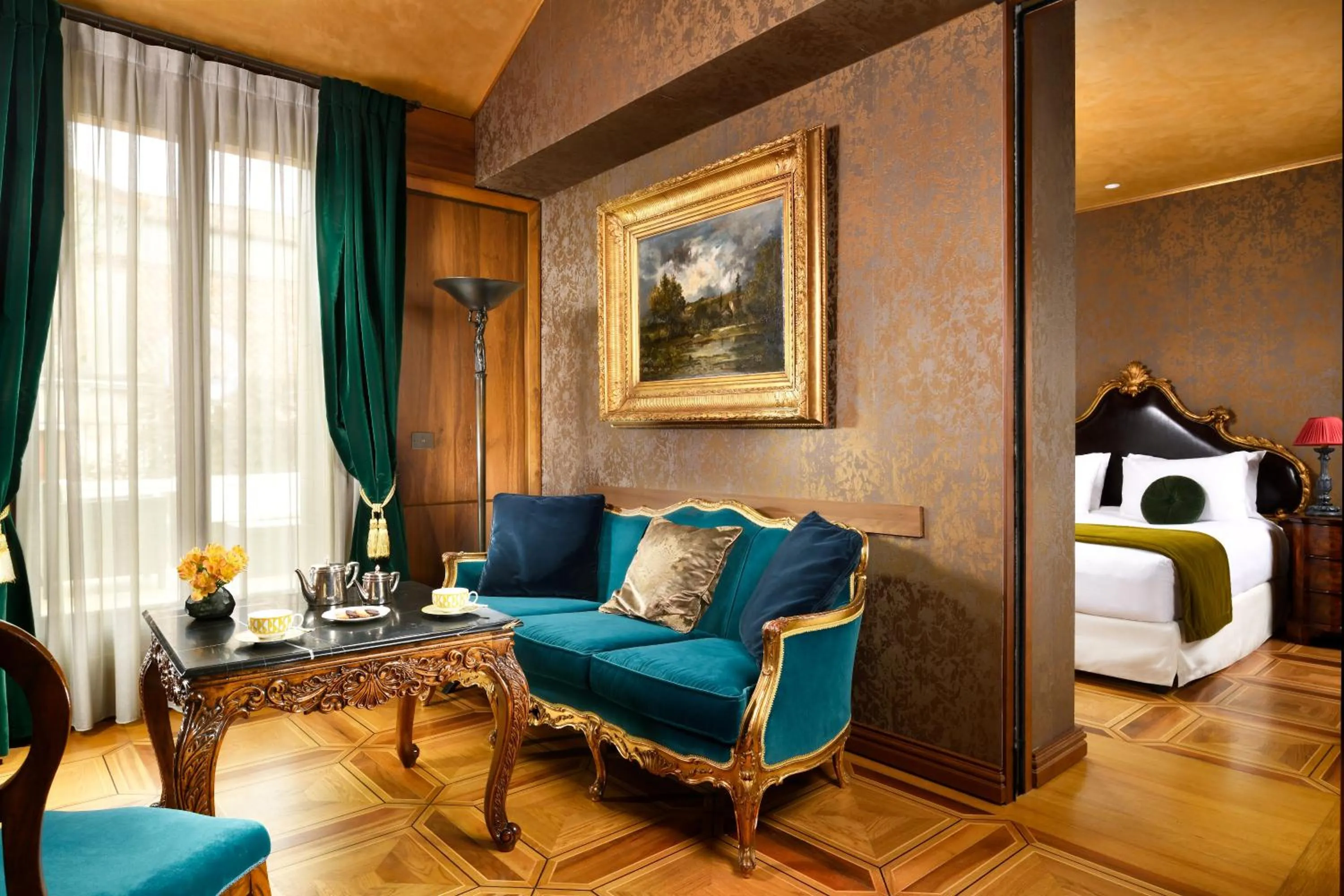 Living room in Palazzo Venart Luxury Hotel