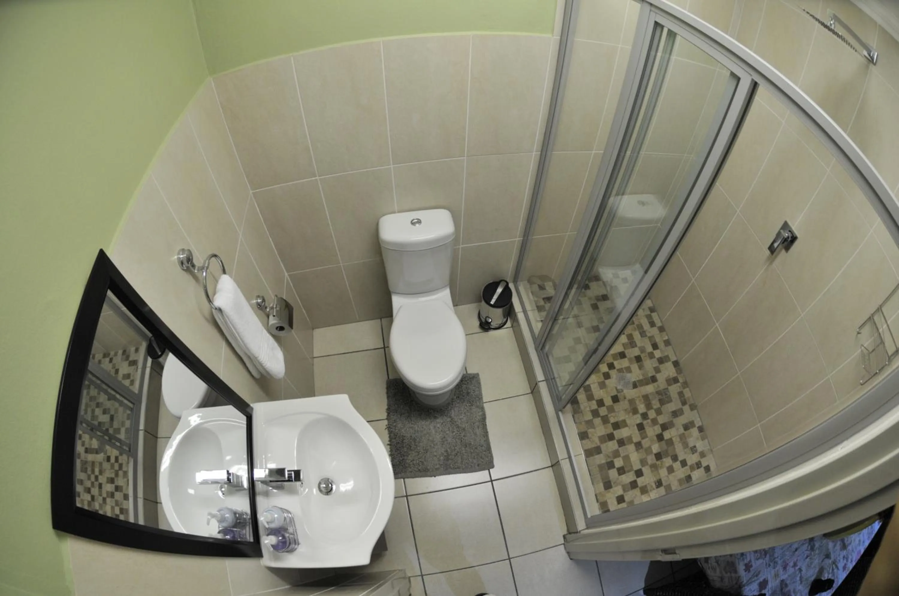 Bathroom in The Flower Box Long Term Accommodation