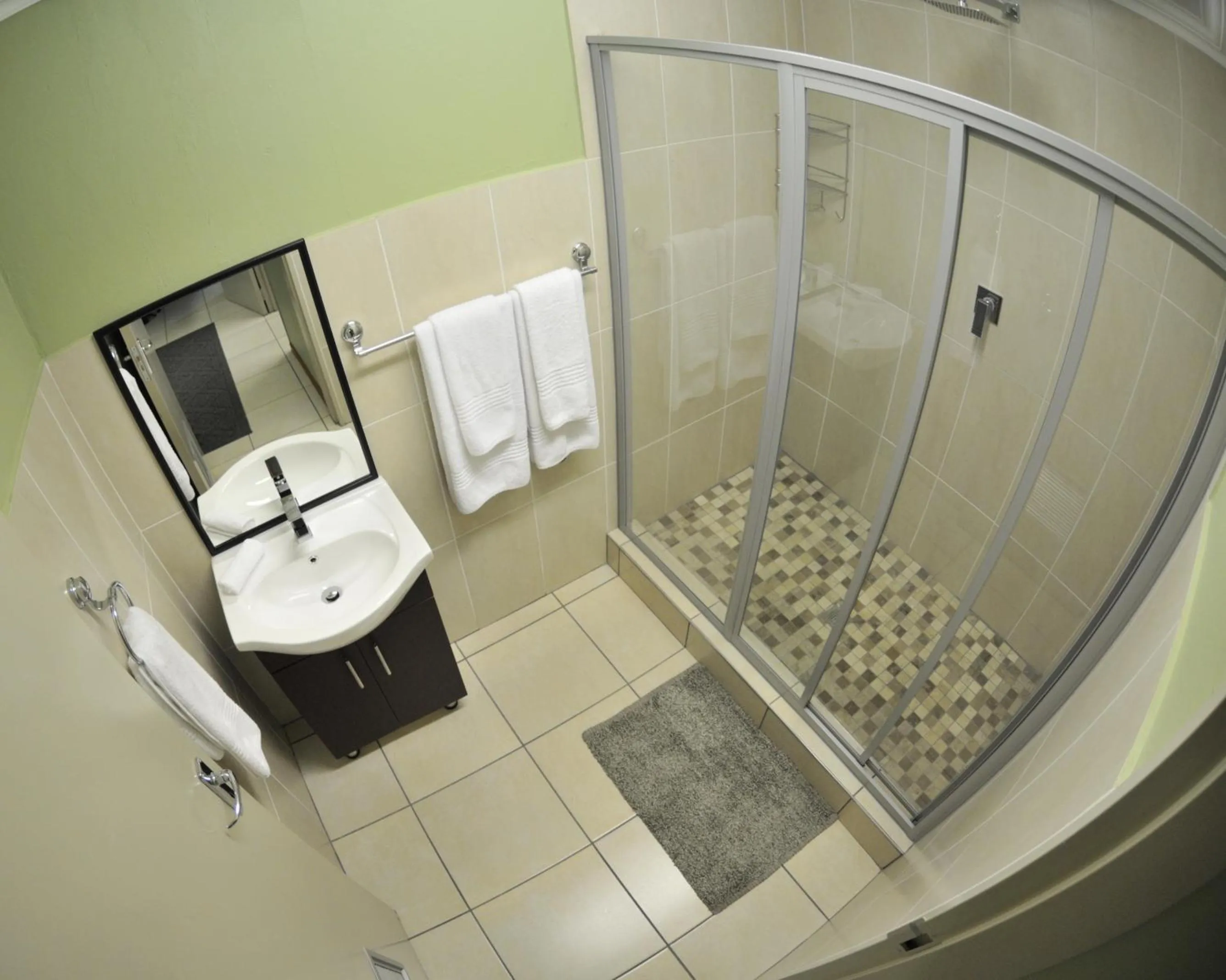 Bathroom in The Flower Box Long Term Accommodation