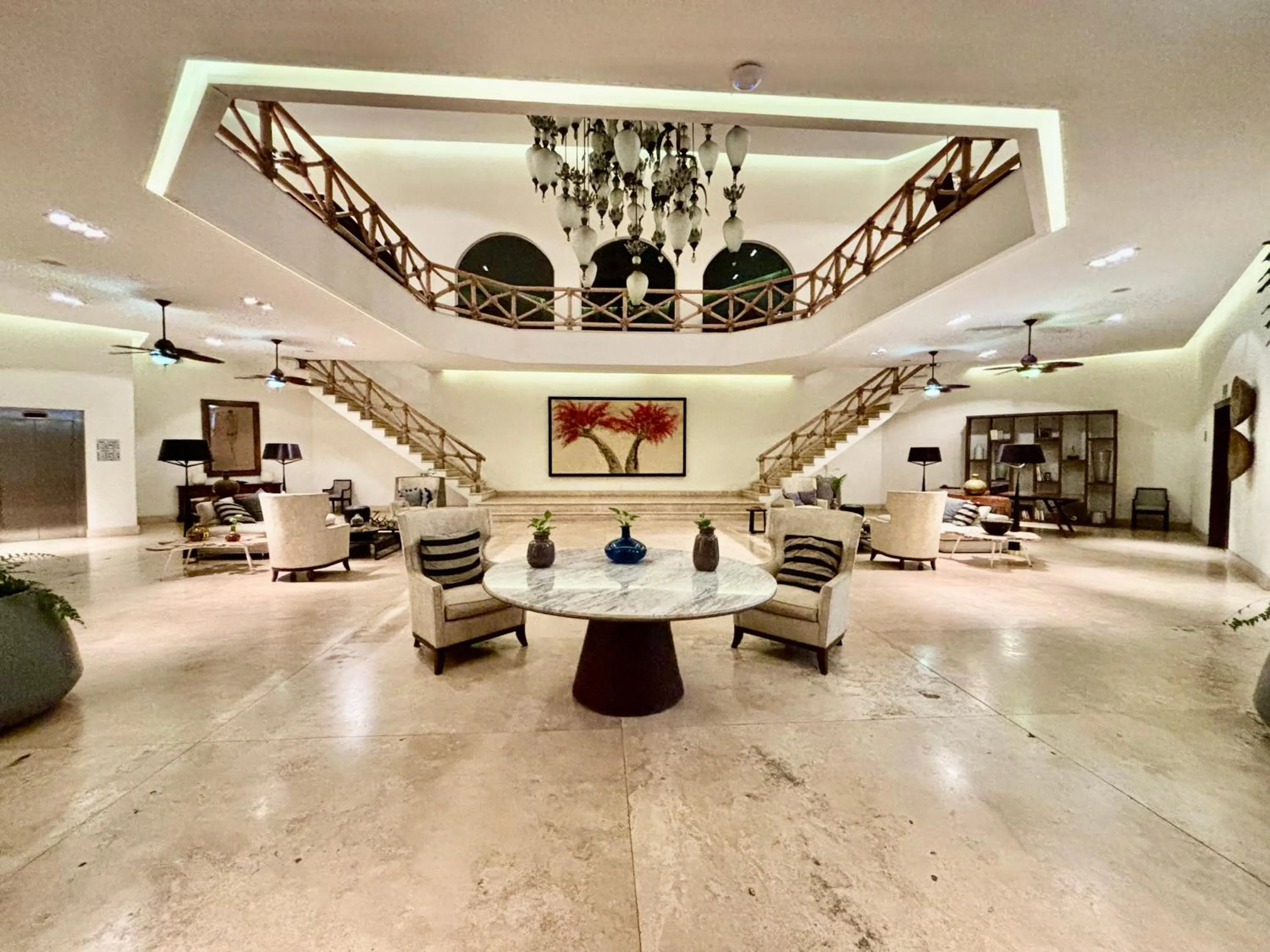 Living room in Hotel Hacienda San Pancho