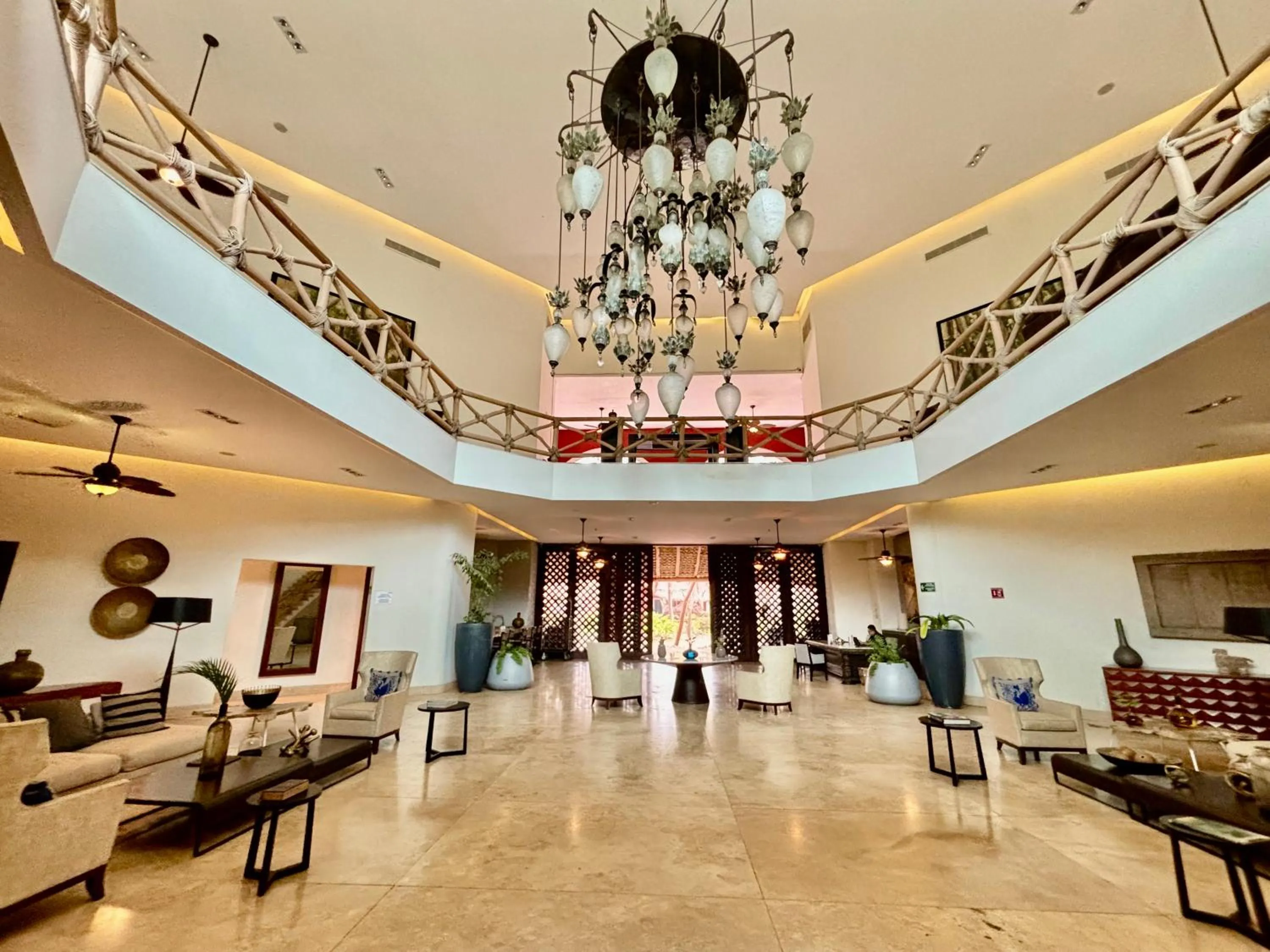 Living room in Hotel Hacienda San Pancho