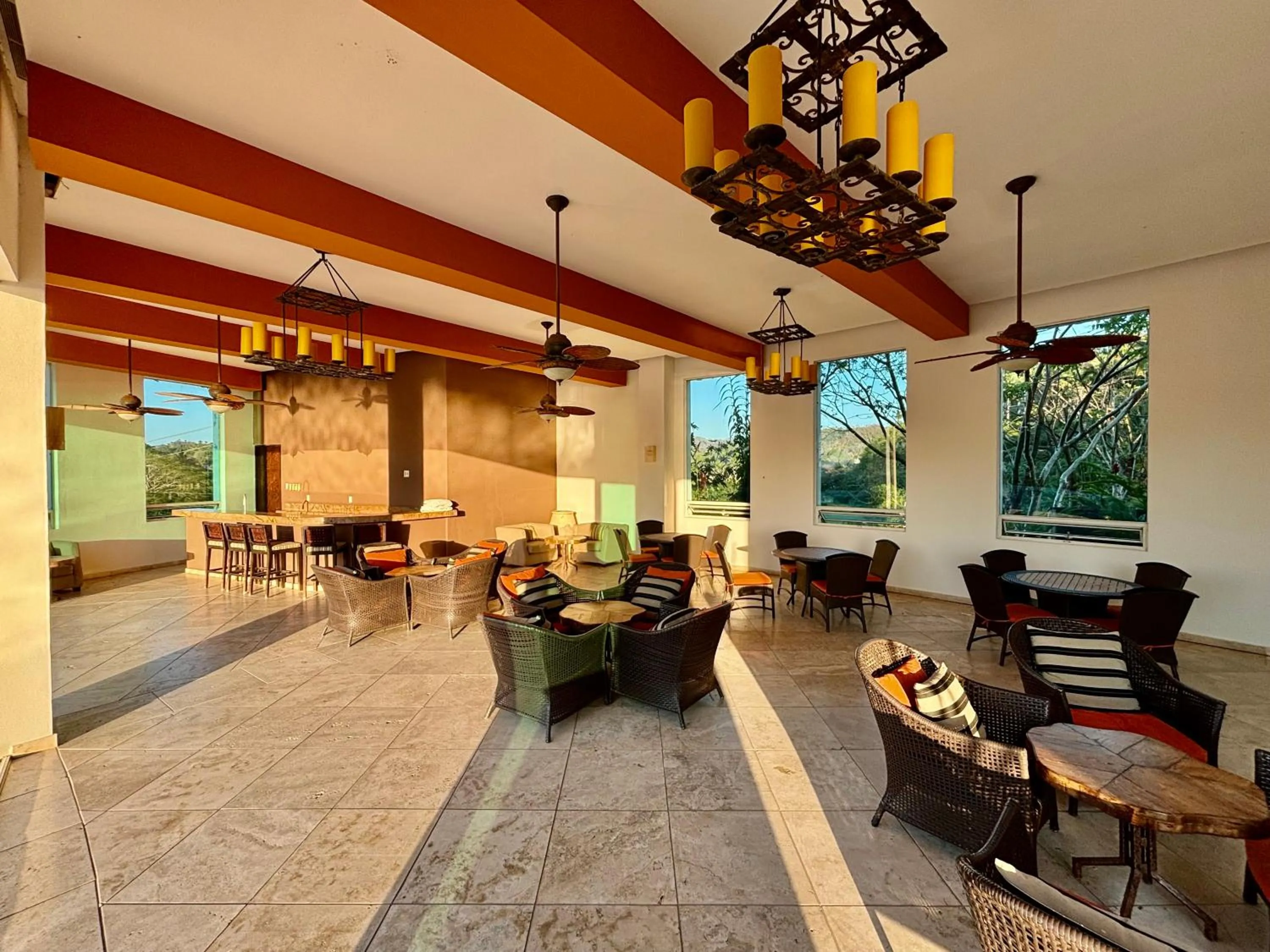 Living room in Hotel Hacienda San Pancho