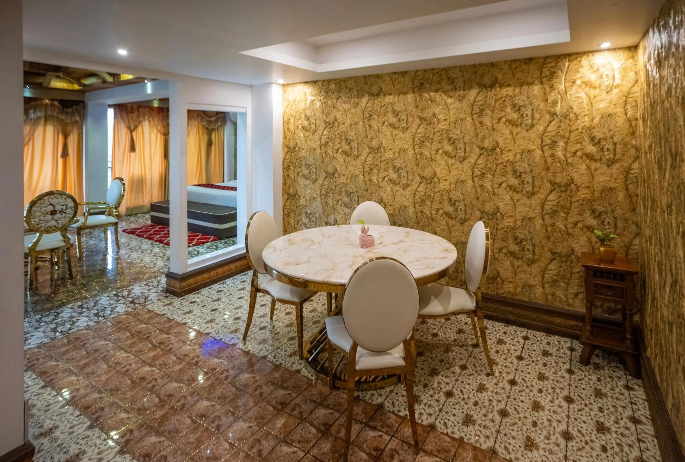 Seating area, Bed in Parakkat Nature Resort