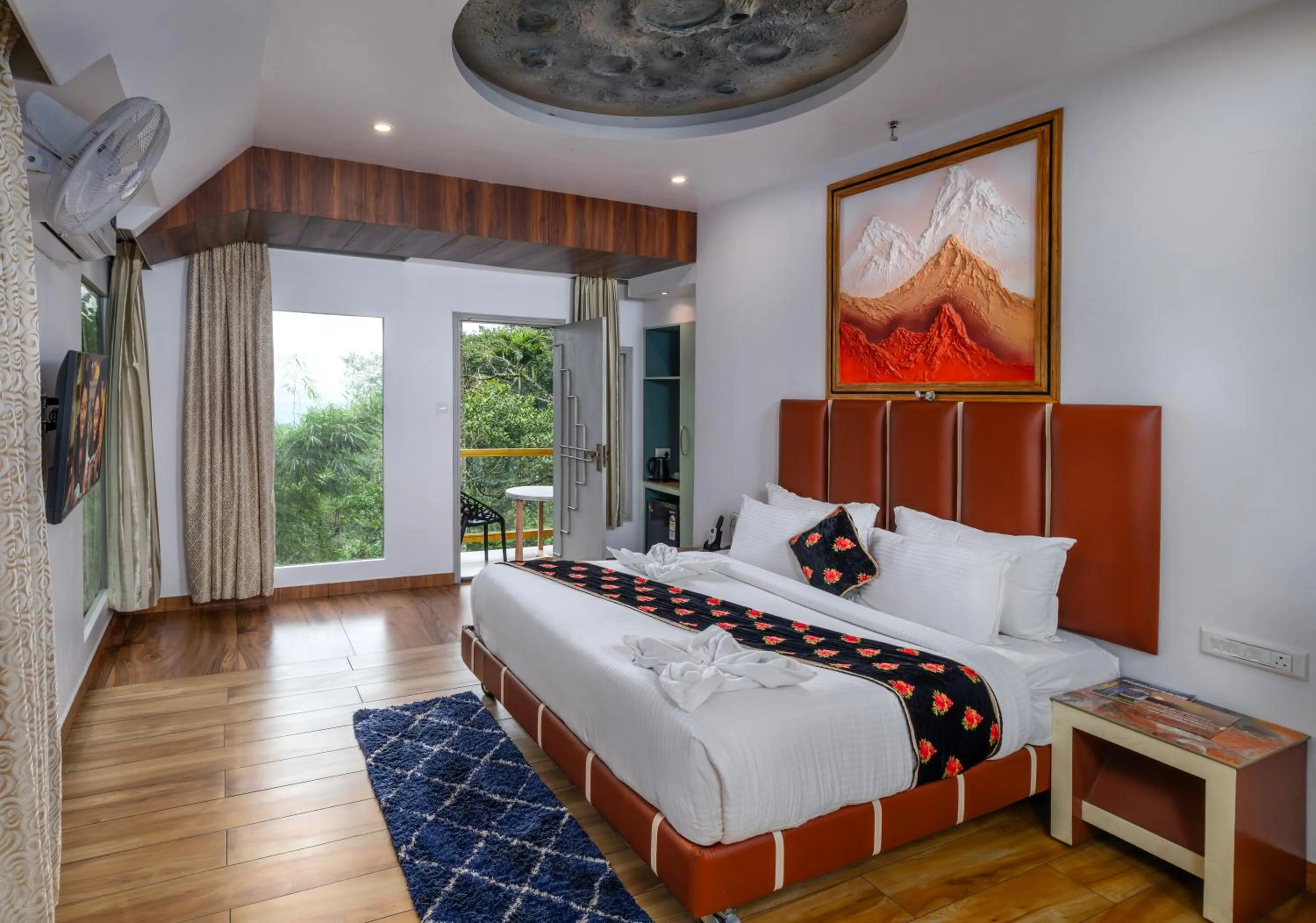 Bed in Parakkat Nature Resort