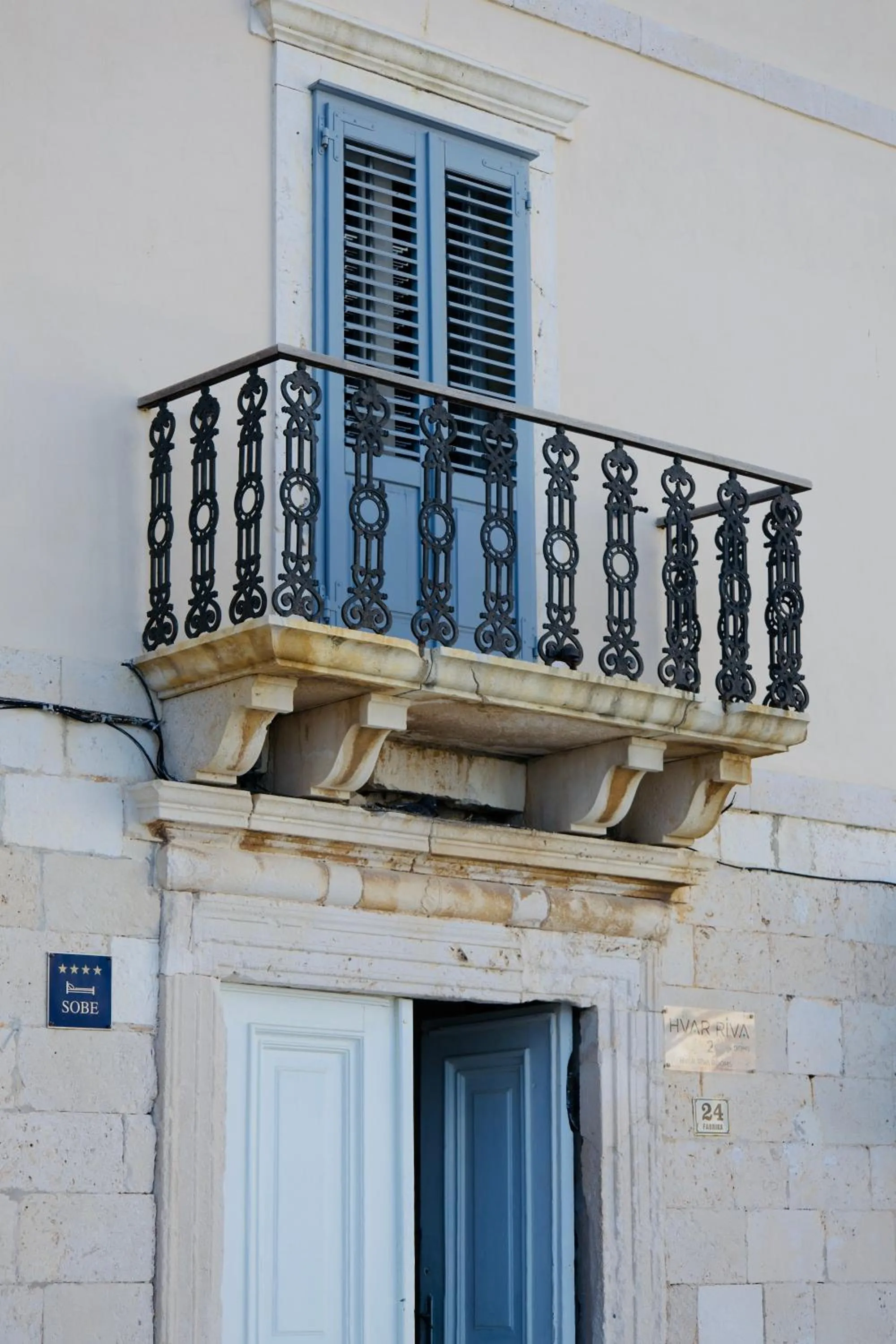 Balcony/Terrace in Hvar Riva Rooms