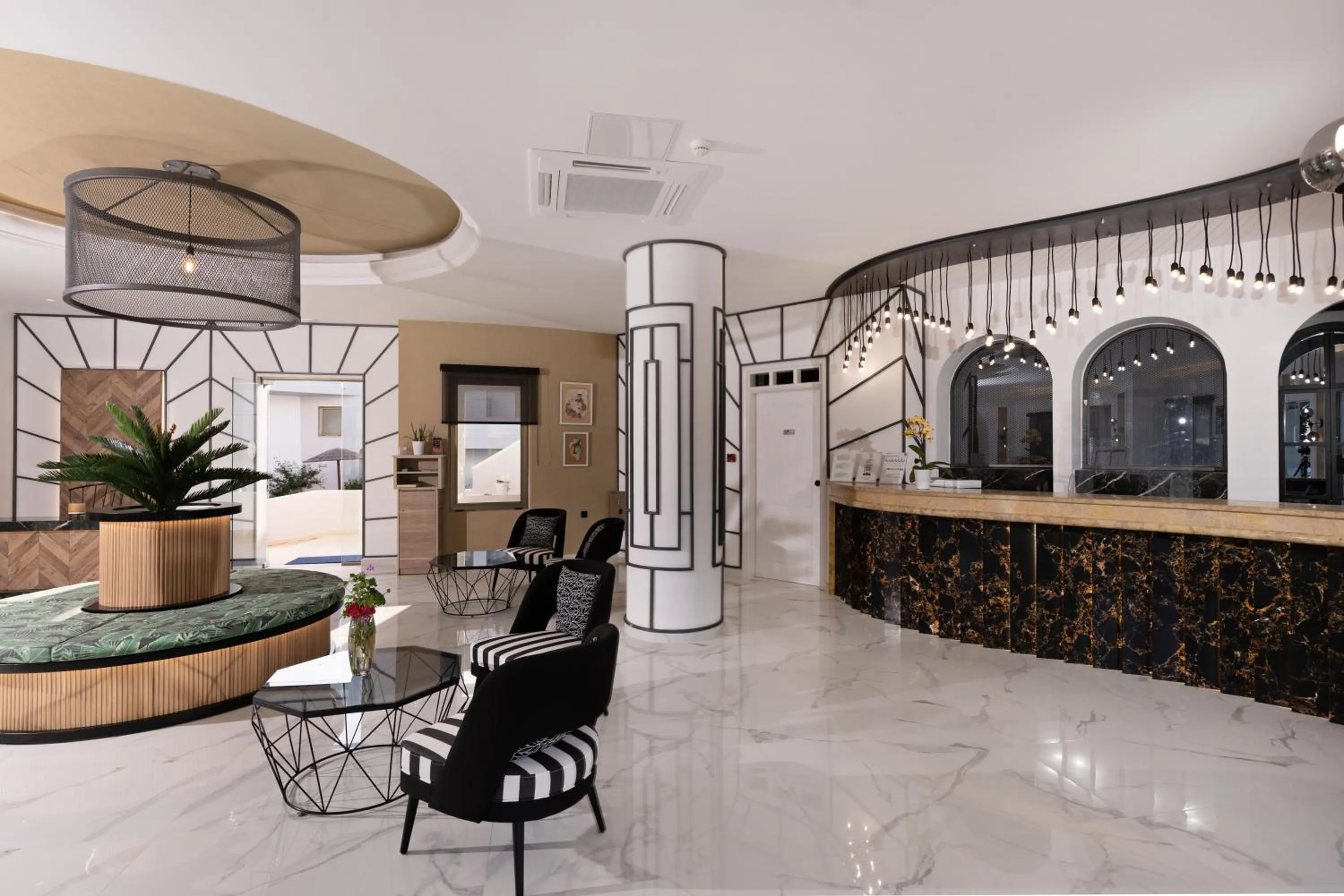 Lobby or reception in Delfina Boutique Hotel