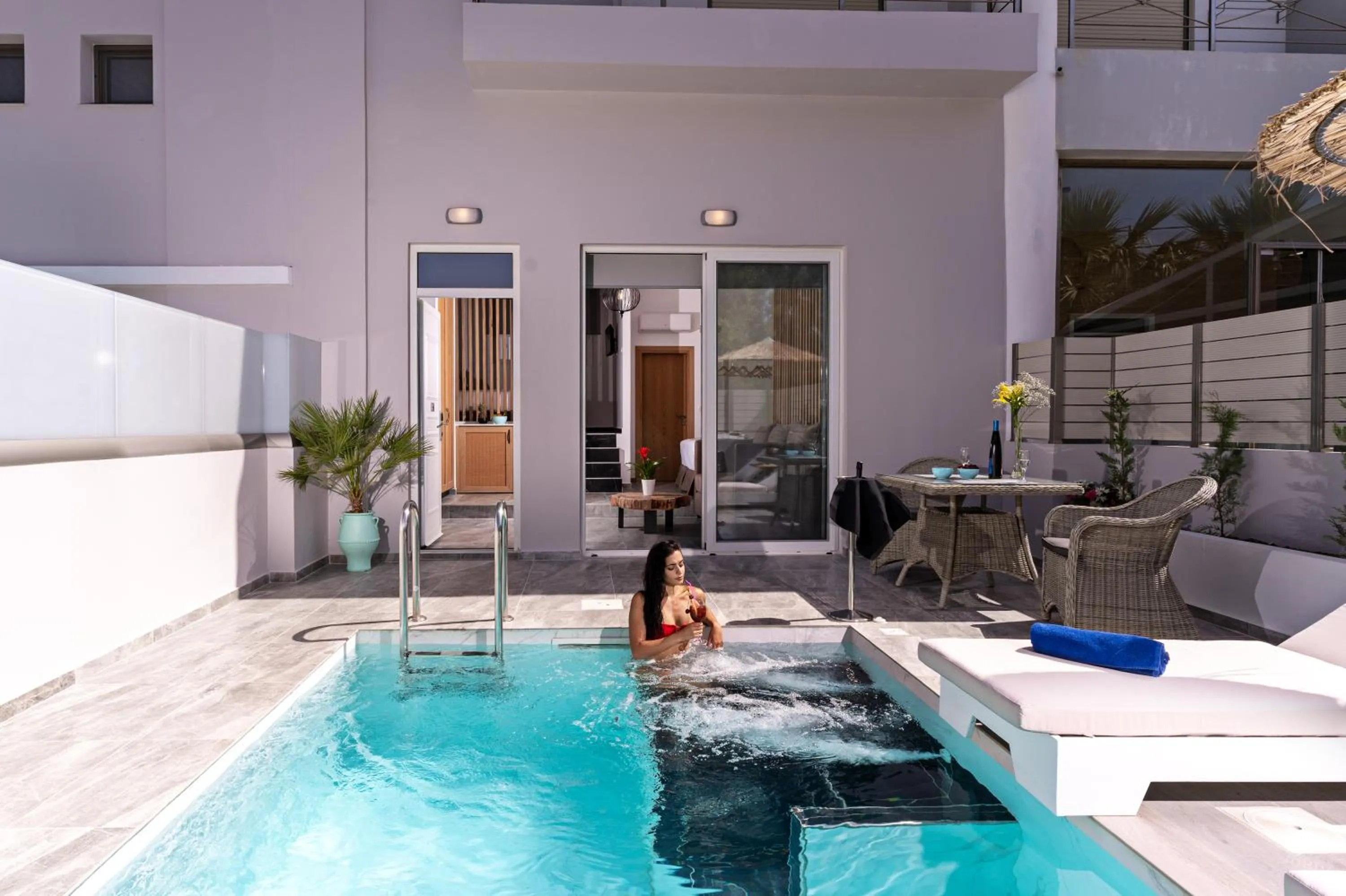 Swimming pool in Delfina Boutique Hotel