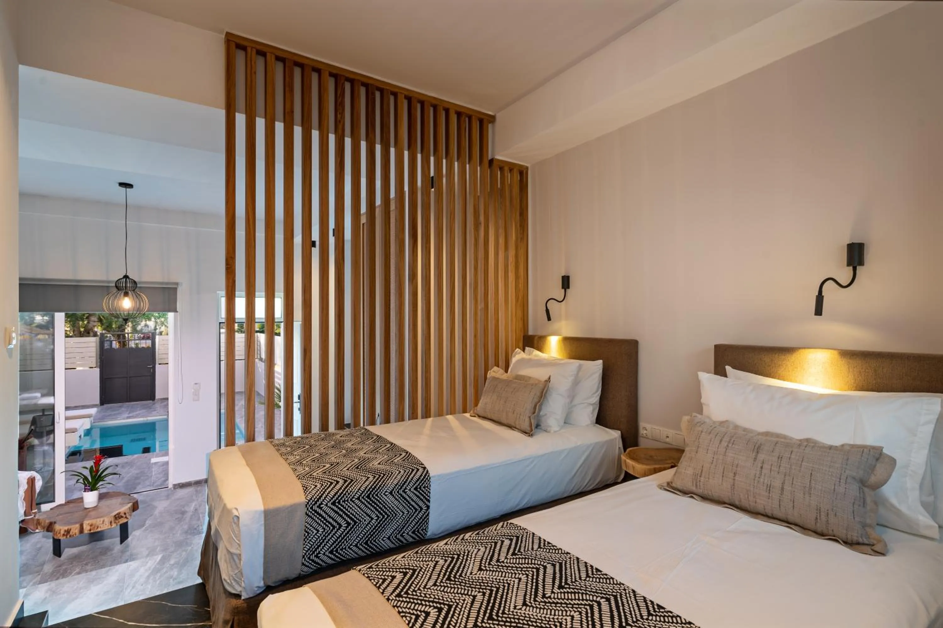 Bed in Delfina Boutique Hotel