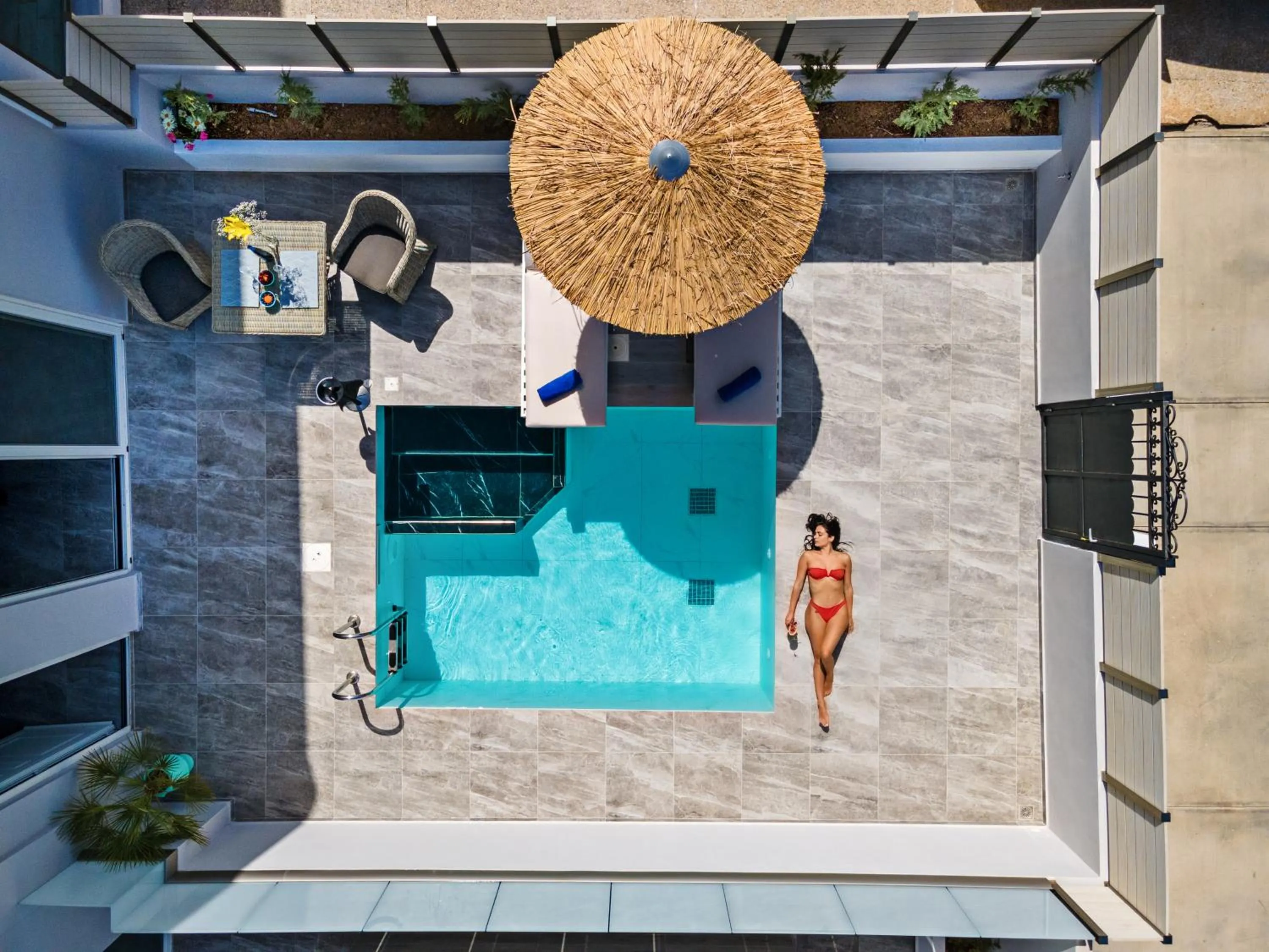 Swimming pool in Delfina Boutique Hotel