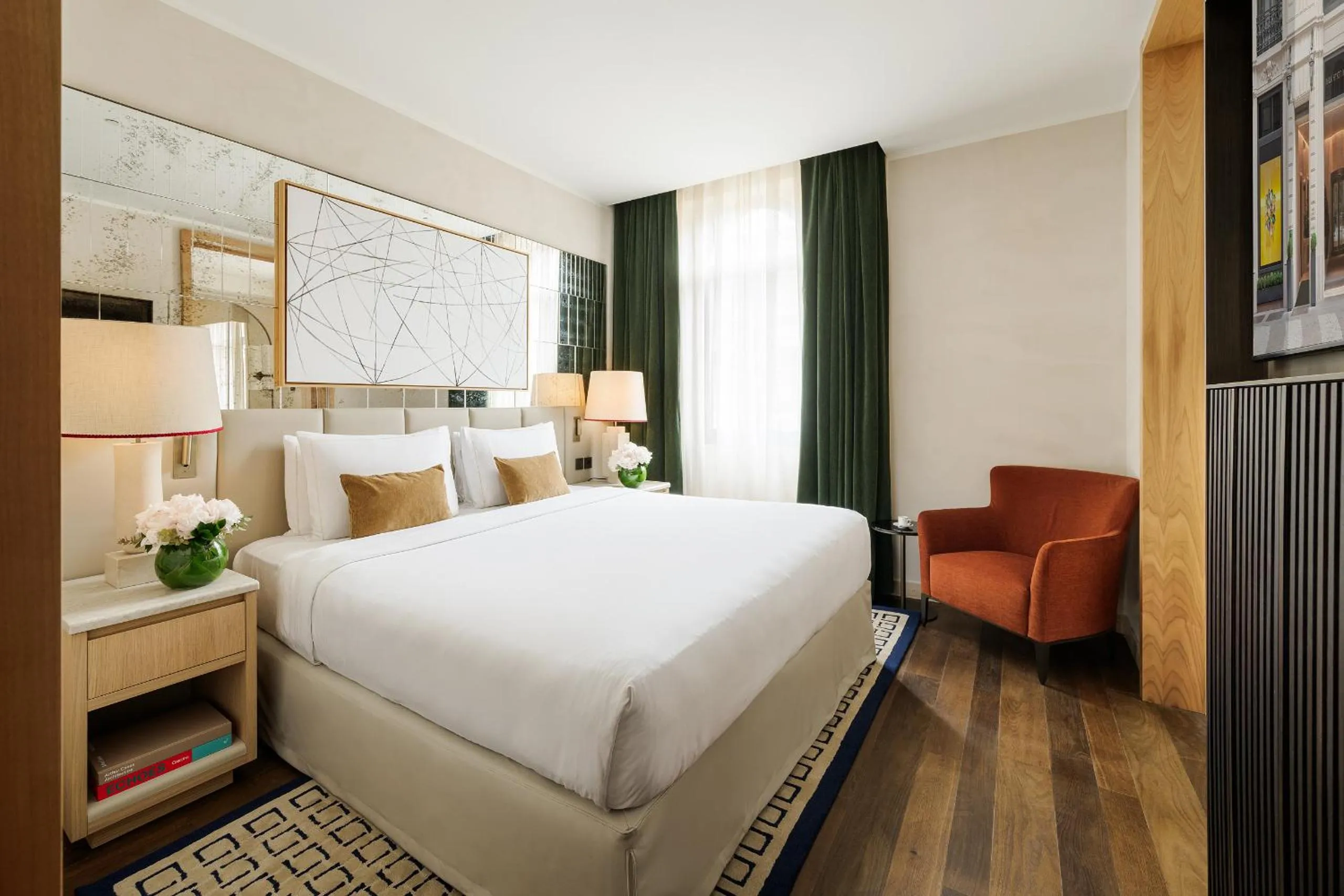 Bed in Park Hyatt Milano