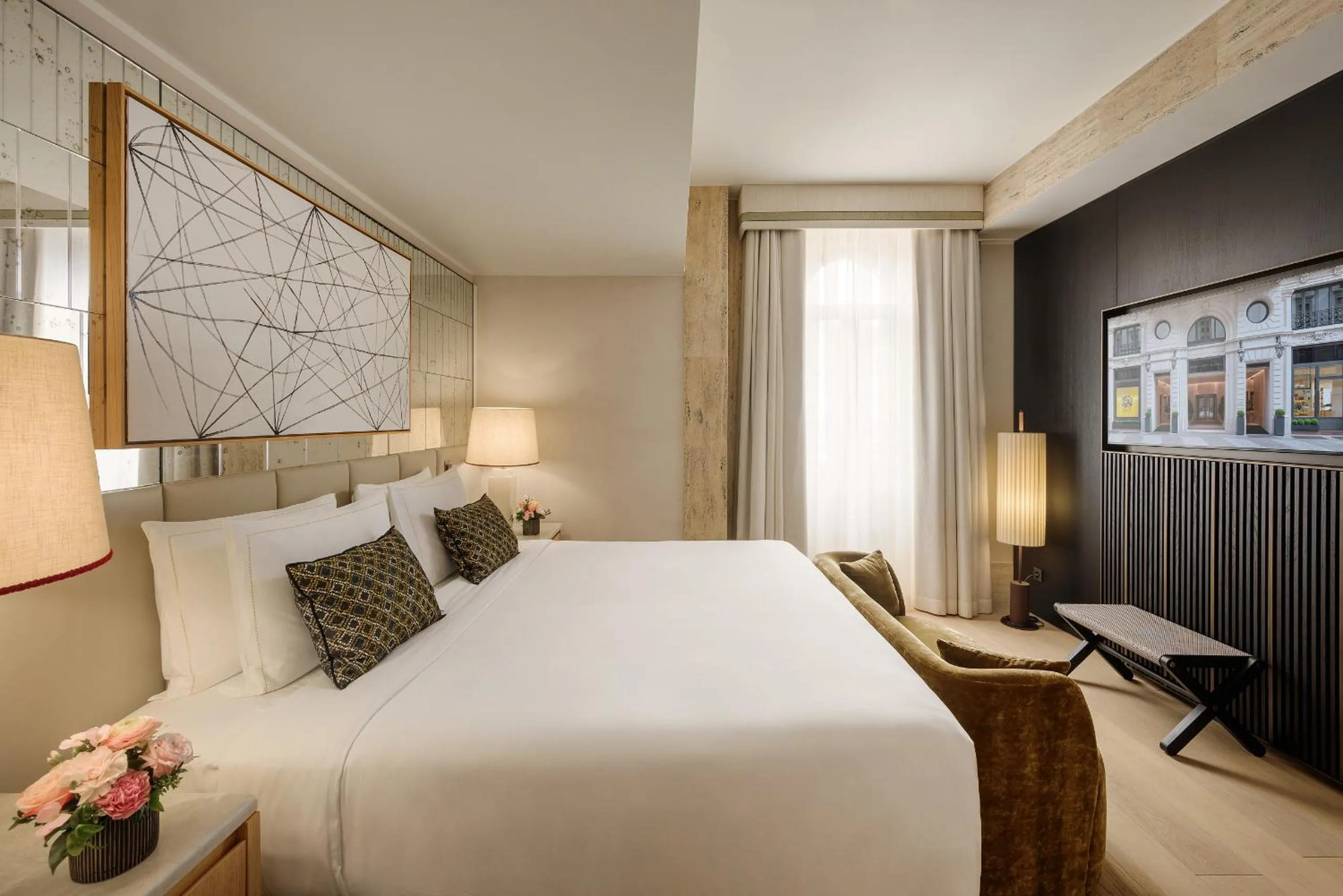 Bed in Park Hyatt Milano